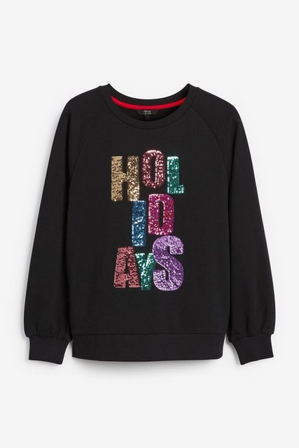 Next Sweatshirt Sweatshirt mit weihnachtlicher Grafik (1-tlg) günstig online kaufen