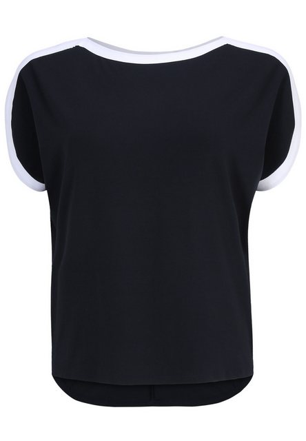 Doris Streich Tunika Long-Shirt mit Kontrastblenden mit Kontrastverarbeitun günstig online kaufen