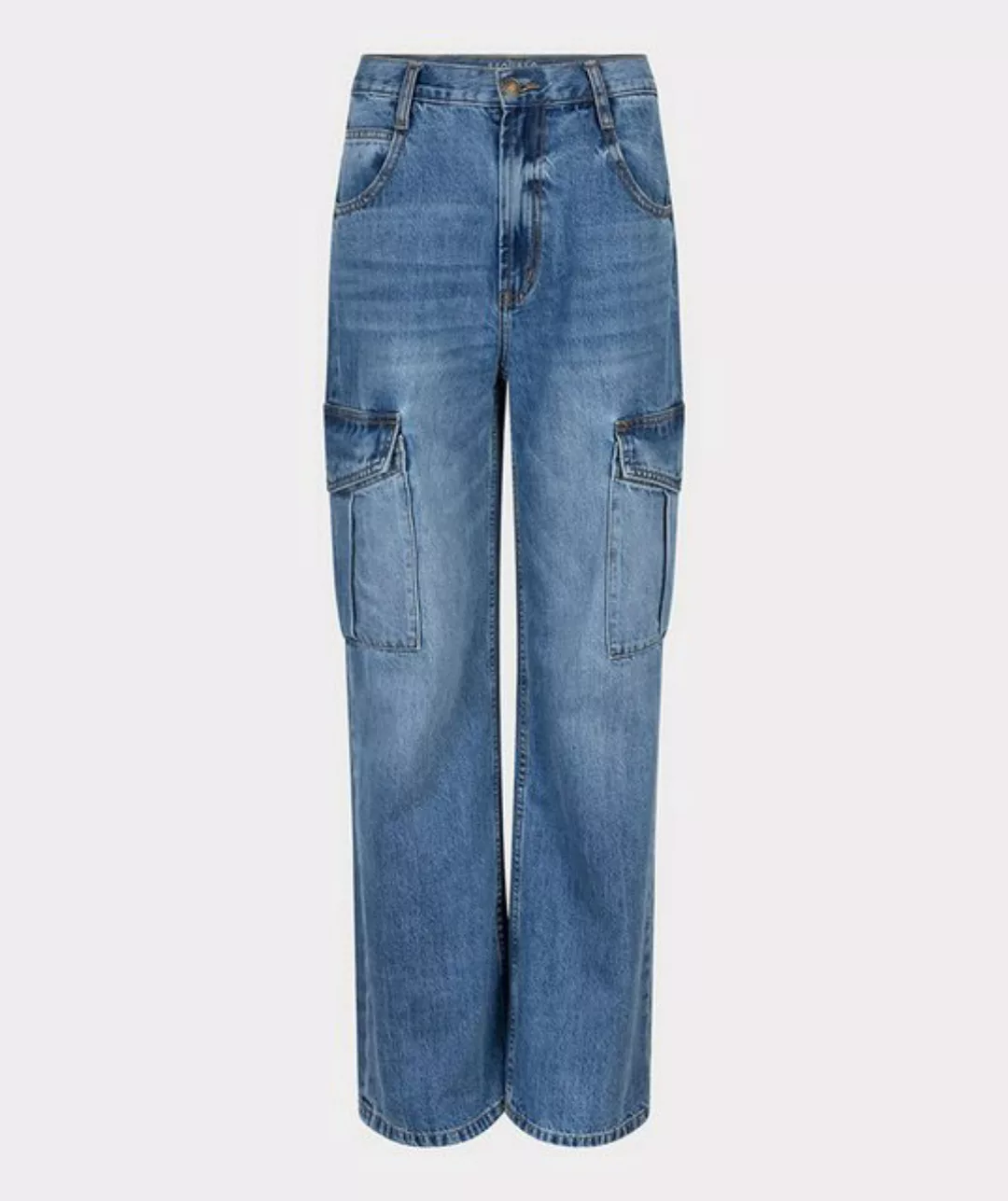 Esqualo Cargohose Esqualo Cargo-Jeans Wide Leg günstig online kaufen