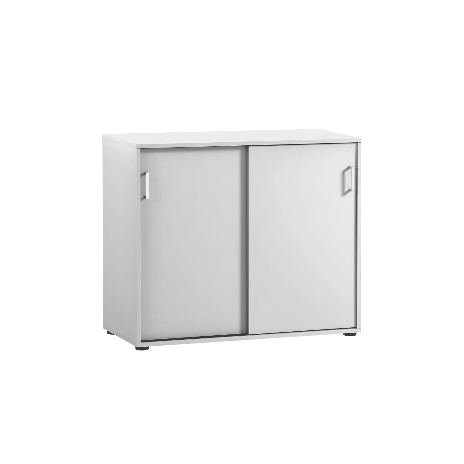 PROREGAL Aktenschrank Fox HxBxT 84 x 100 x 41 cm 2 Schiebetüren Weiß günstig online kaufen