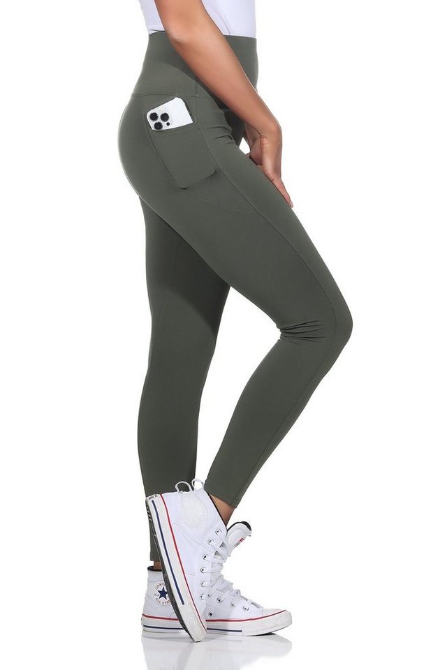 CLEO STYLE Leggings Damen Leggings 9007 L/XL Olive 9007 günstig online kaufen