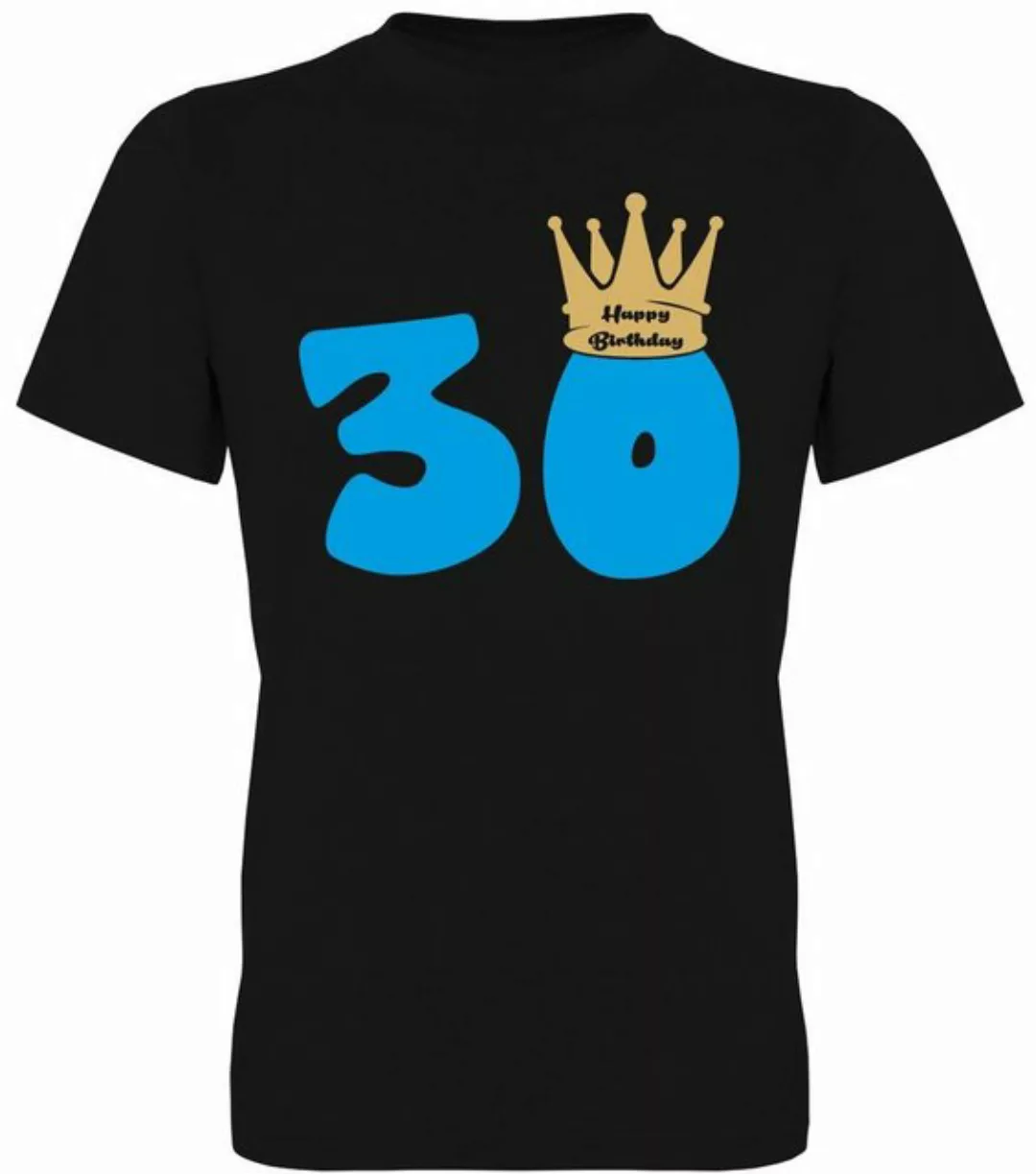 G-graphics T-Shirt 30 – Happy Birthday – mit Krone Herren T-Shirt, zum 30te günstig online kaufen