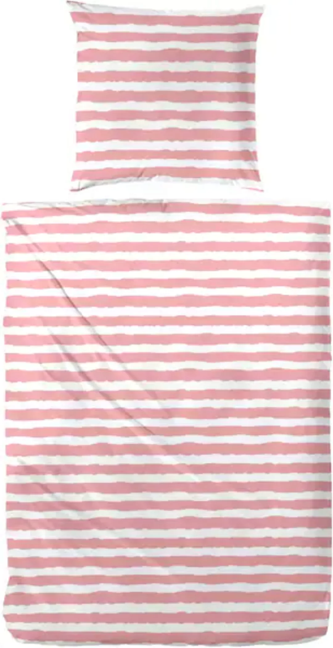 Primera Bettwäsche »Baumwoll-Bettwäsche Uni-Streifen«, mit einem modernen S günstig online kaufen
