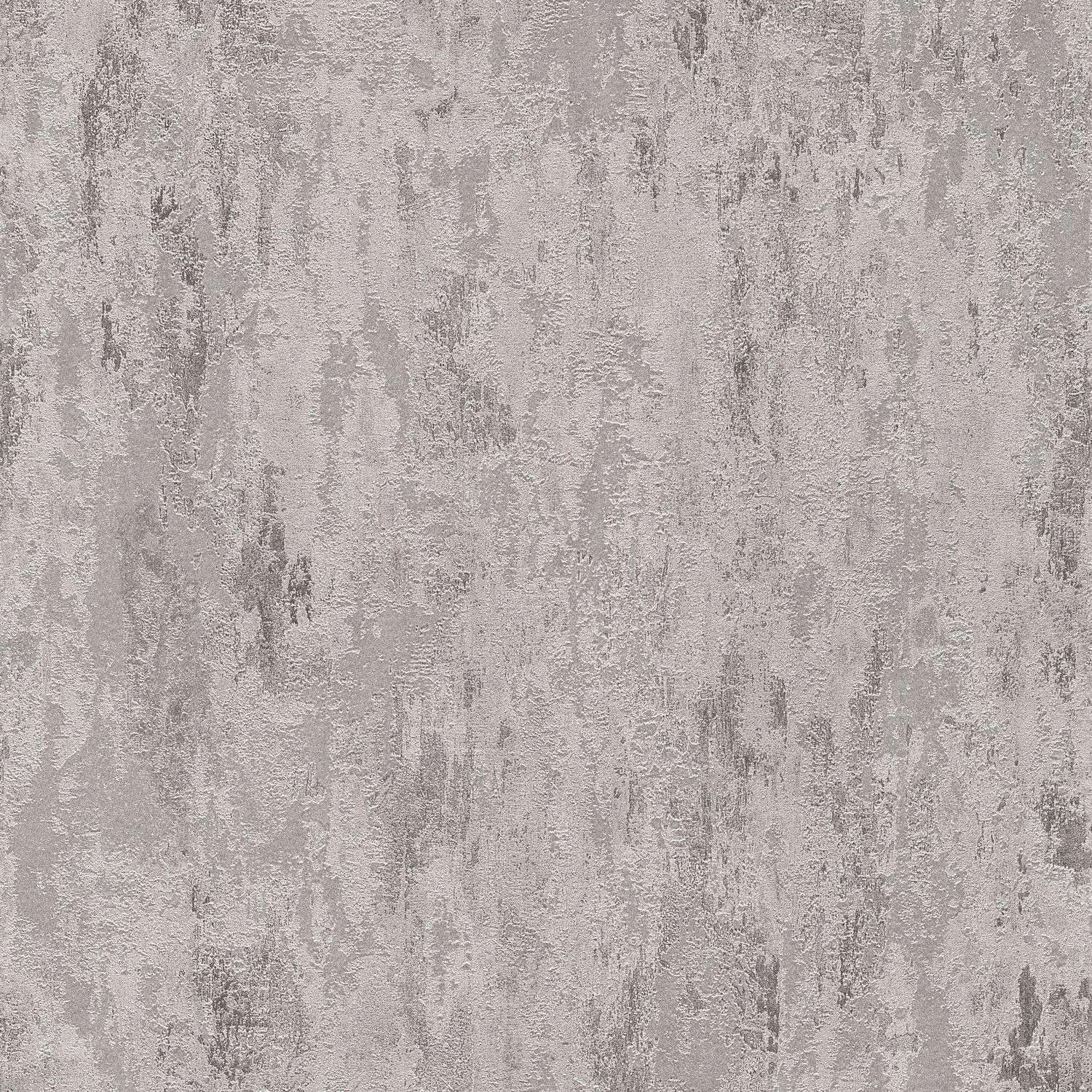 PROFHOME 326516-GU Ton-in-Ton Tapete Uni glänzend Grau Silber 0,53 m x 10,0 günstig online kaufen