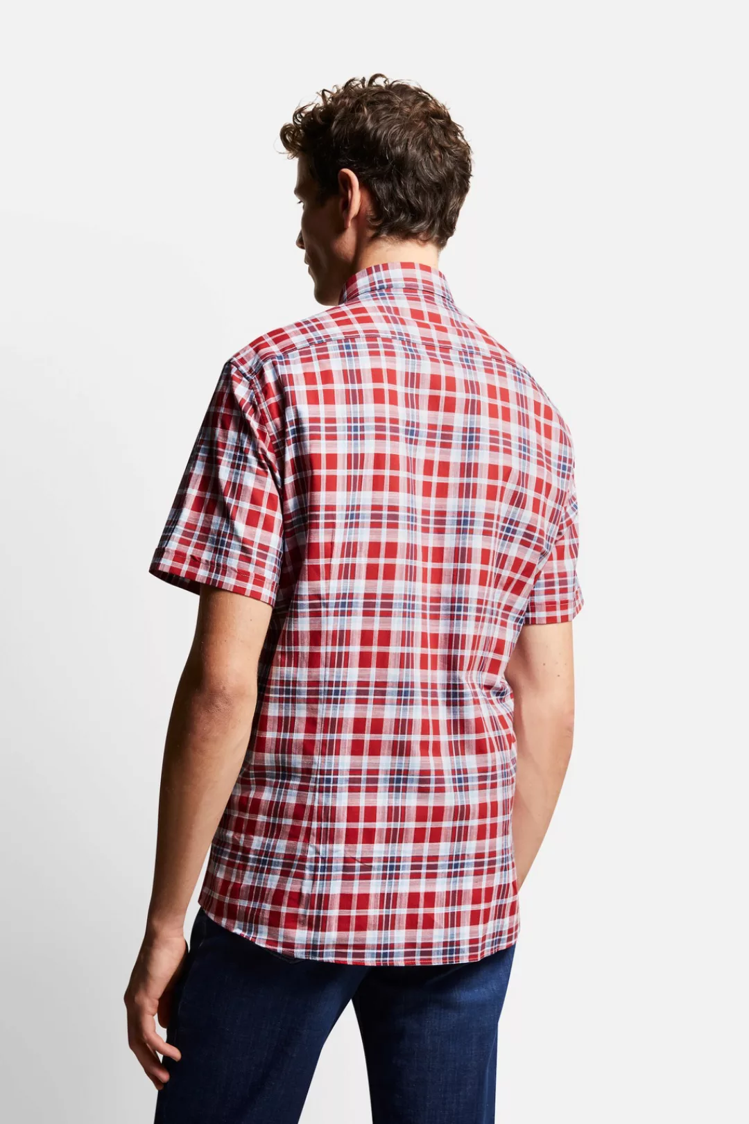 bugatti Kurzarmhemd, mit Button-Down-Kragen günstig online kaufen