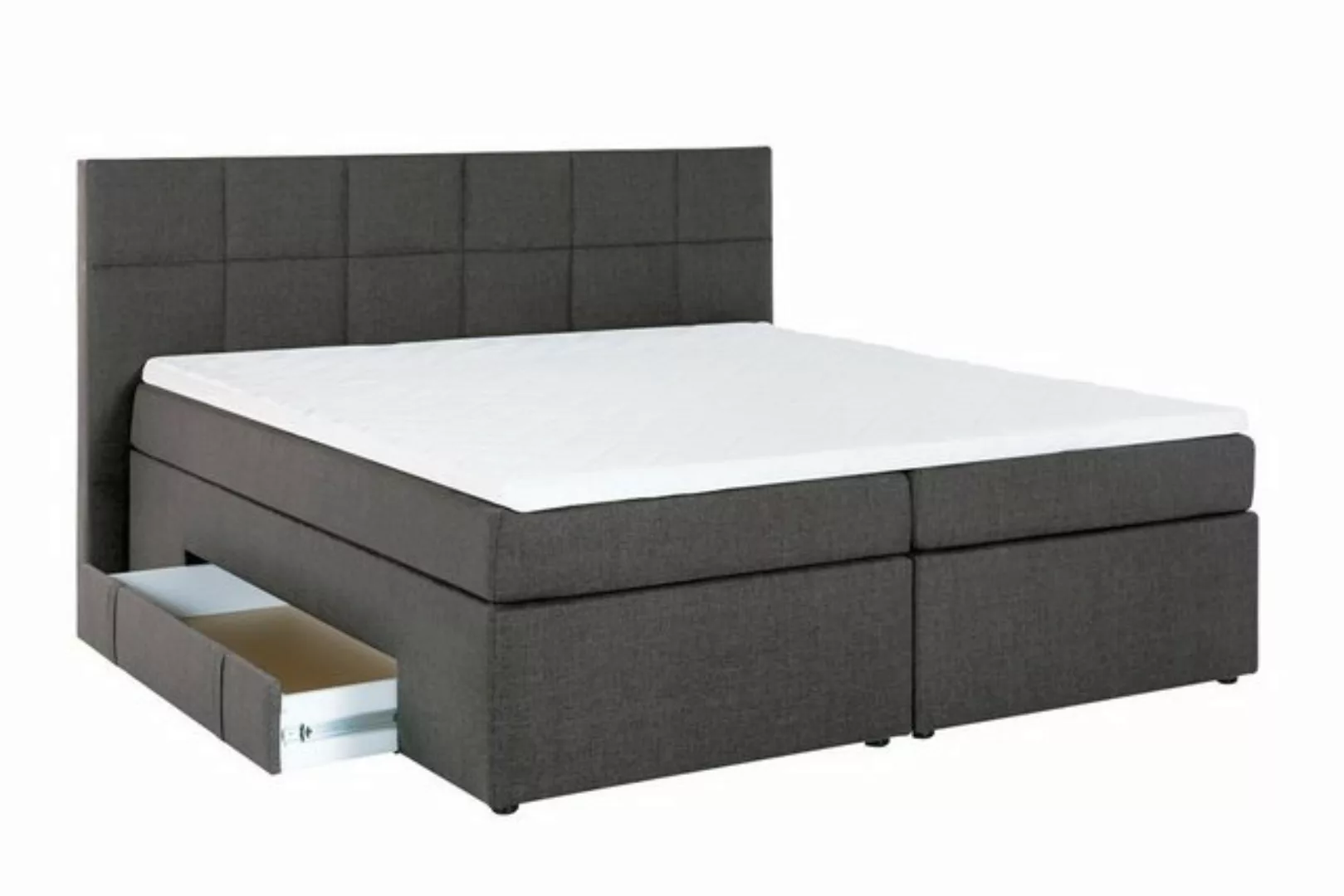 Möbelfreude Boxspringbett Boxspringbett Bea mit Bettkasten Anthrazit 140... günstig online kaufen