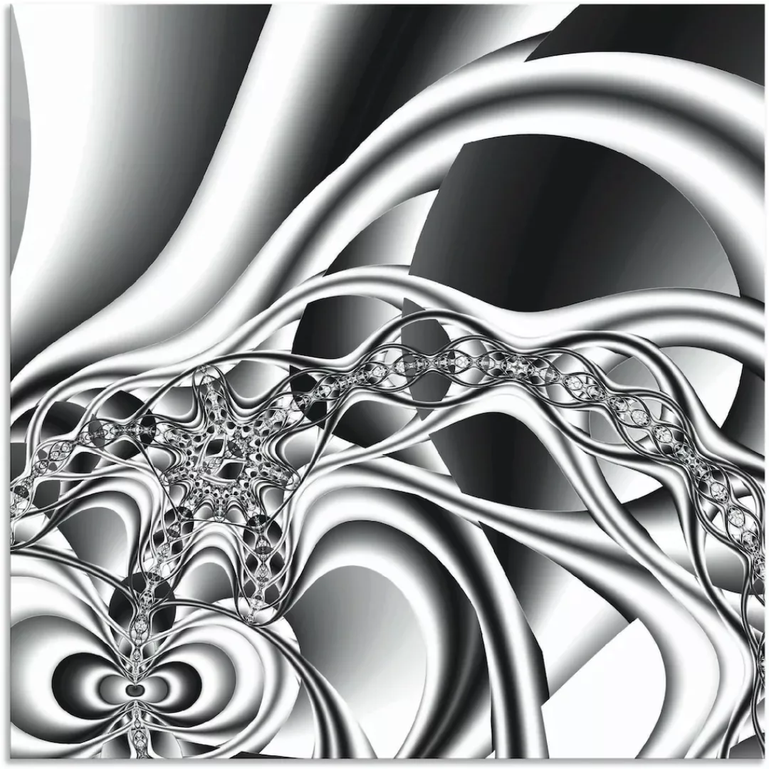 Artland Wandbild »Silberne Kette«, Muster, (1 St.), als Alubild, Outdoorbil günstig online kaufen