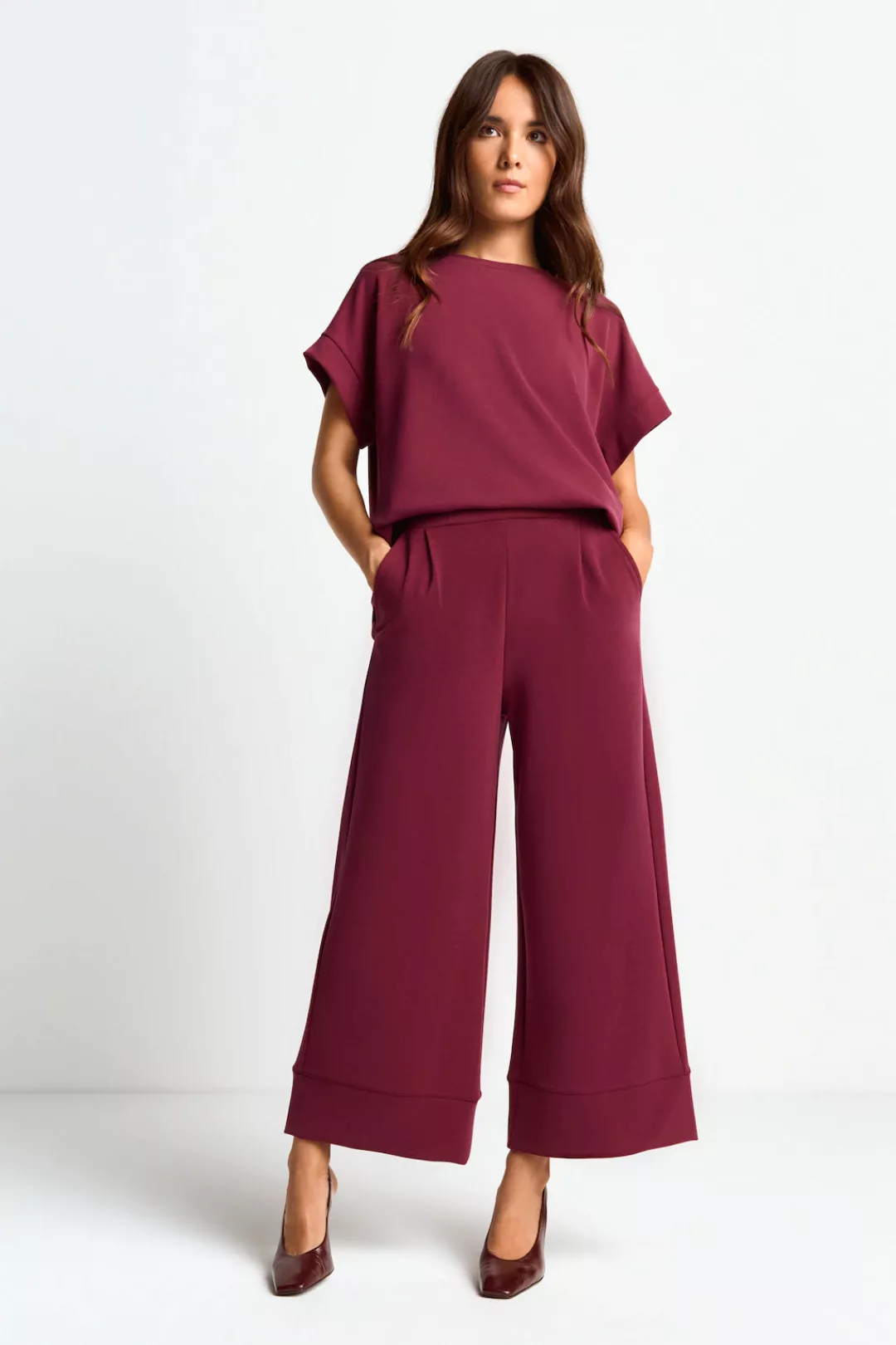 Rich & Royal Culotte T peached Culotte mit Kellerfalte, Eingrifftaschen günstig online kaufen