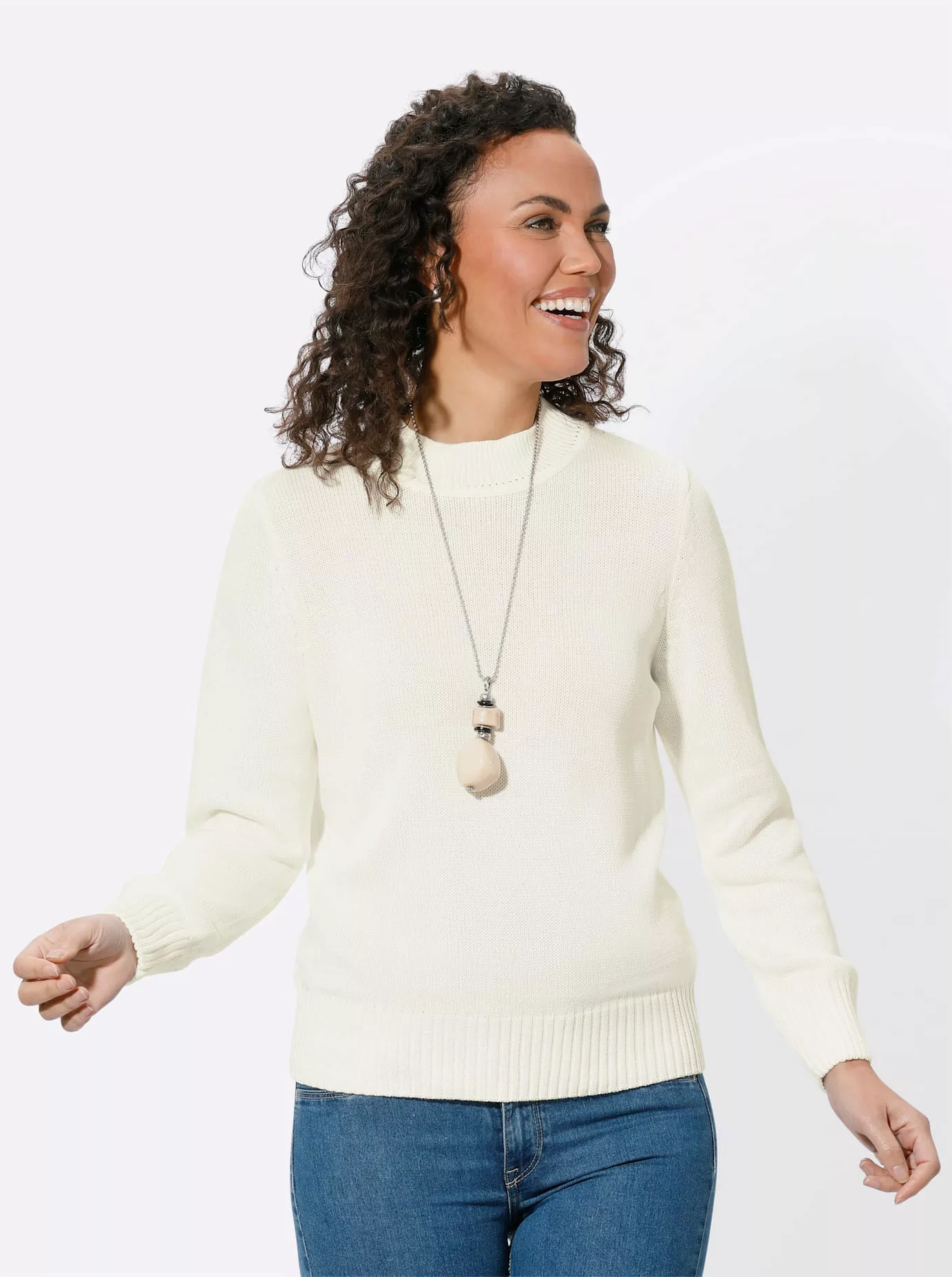 Casual Looks Stehkragenpullover "Pullover" günstig online kaufen