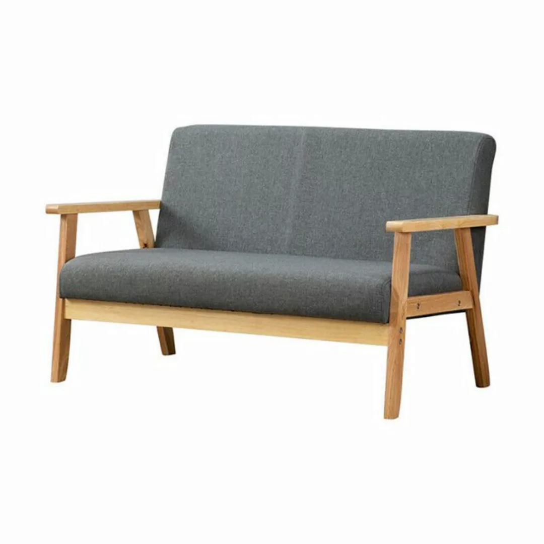 OUNUO Sofa 2 Sitzer Sofa Couch Loungesofa Modern und Skandinavisch Dunkelgr günstig online kaufen