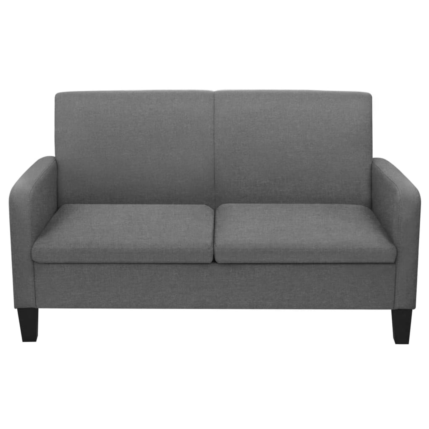 2-sitzersofa 135 X 65 X76 Cm Dunkelgrau günstig online kaufen