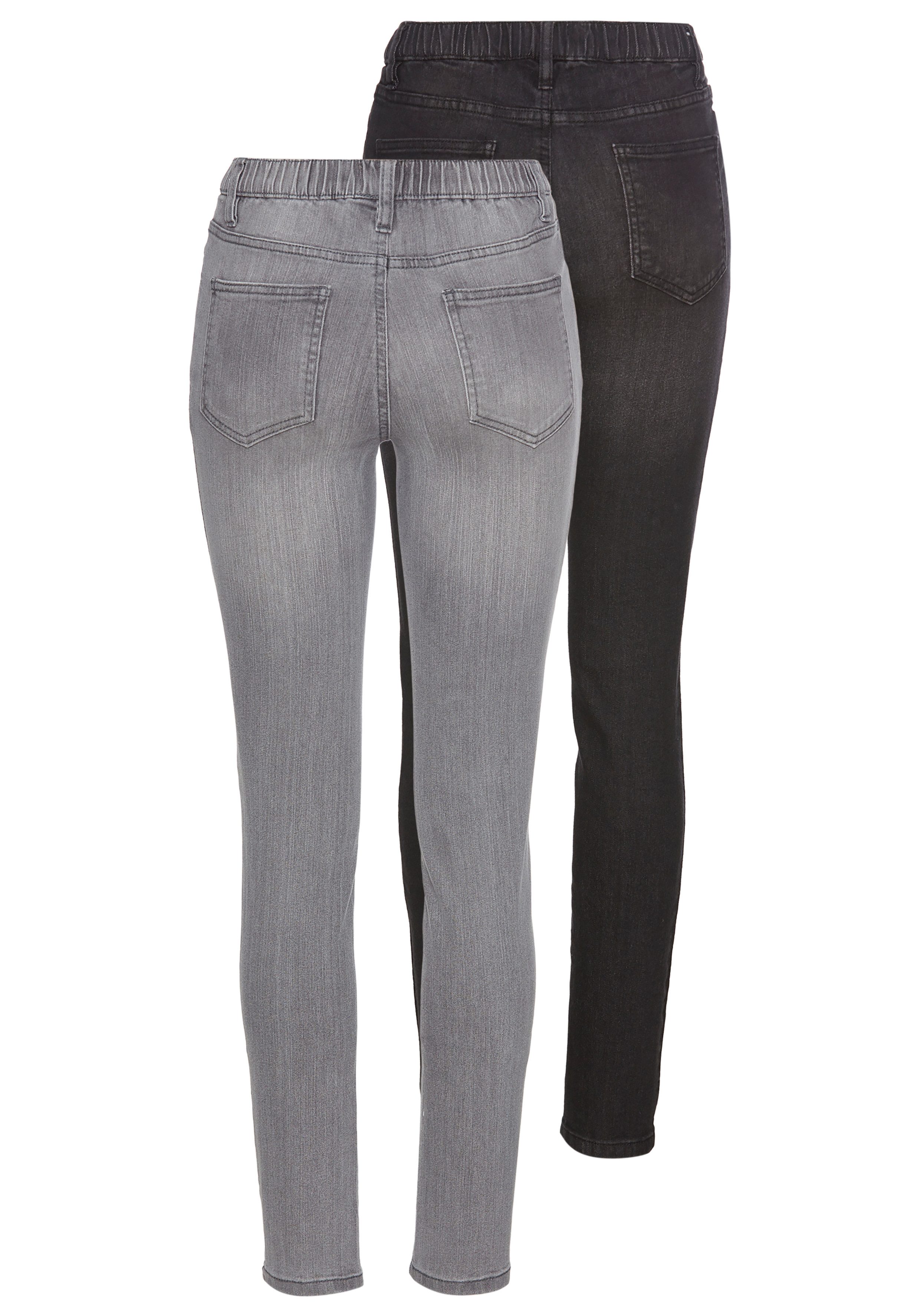 Arizona Jeansjeggings (Packung, 2er-Pack) enge Passform, günstig online kaufen