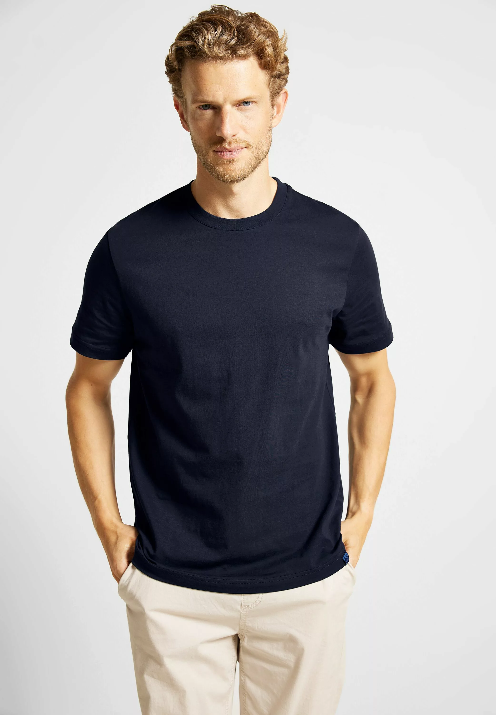 STREET ONE MEN T-Shirt, Rundhalsausschnitt günstig online kaufen