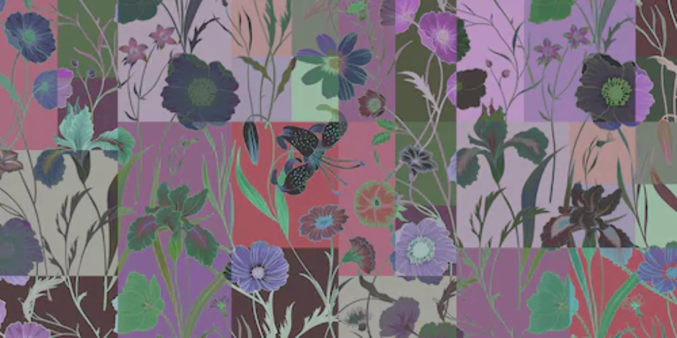 Fototapete "floral patch 1" 5,00x2,50 m / Glattvlies Brillant günstig online kaufen