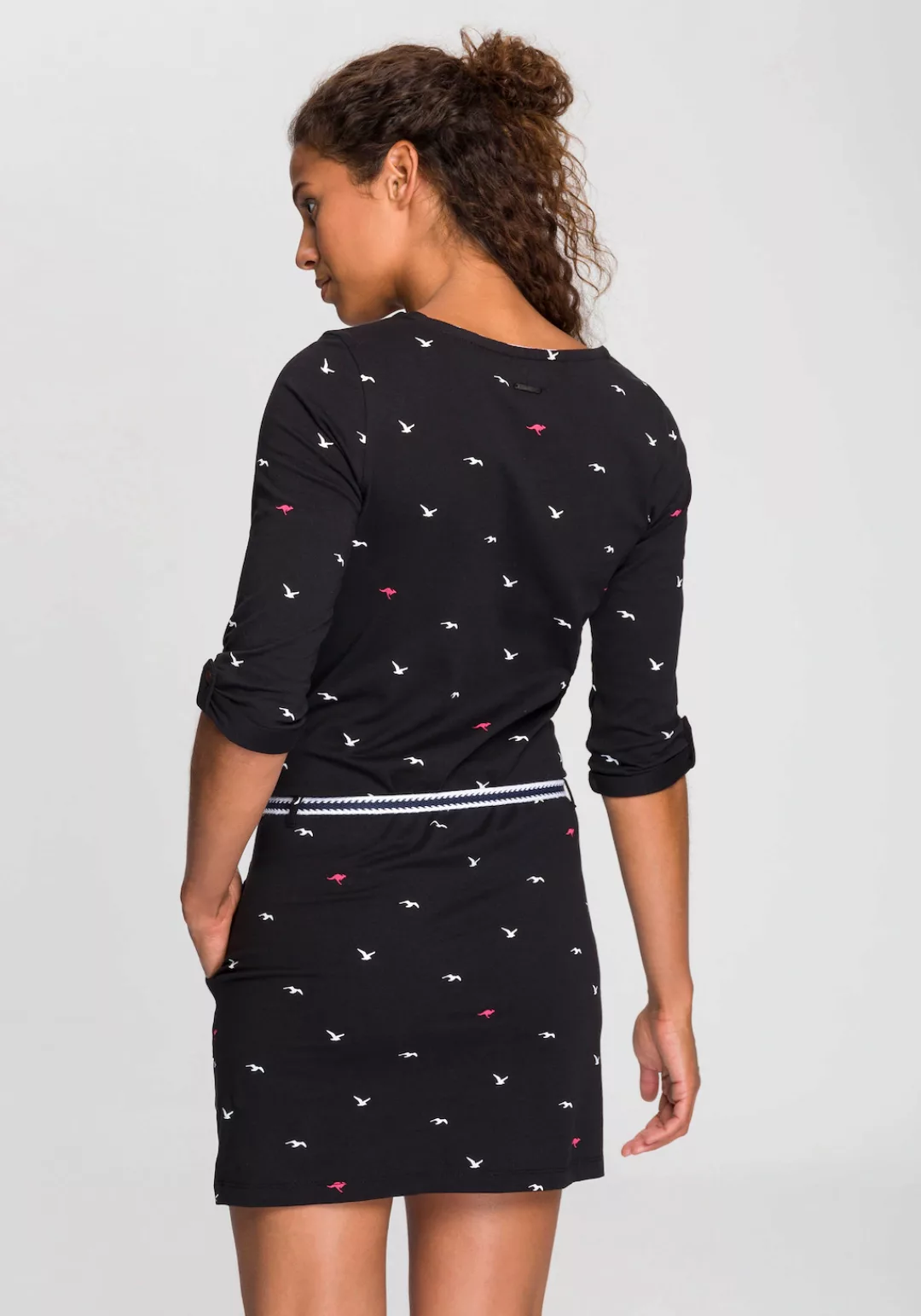 KangaROOS Jerseykleid, (Set, mit abnehmbarem Gürtel), im sommerlichen Print günstig online kaufen