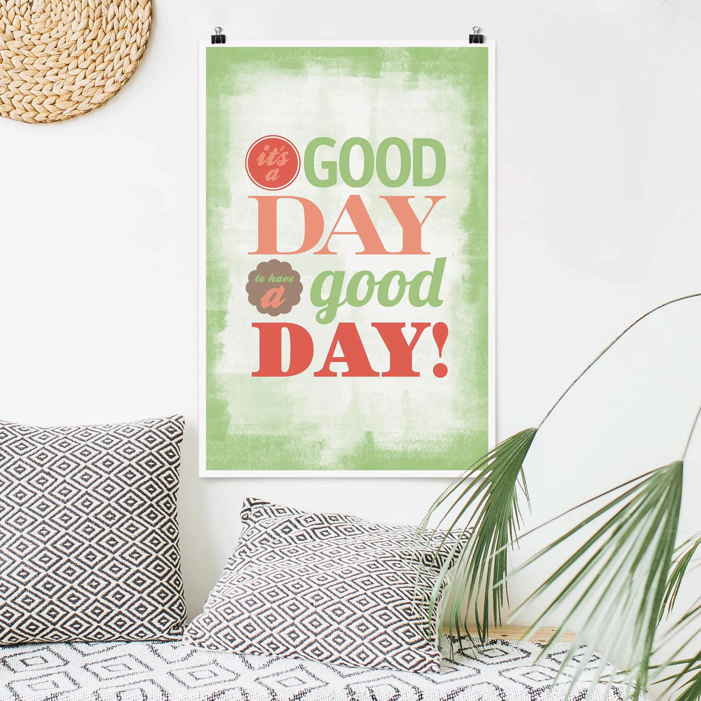 Poster Spruch - Hochformat No.EV21 A Good Day günstig online kaufen