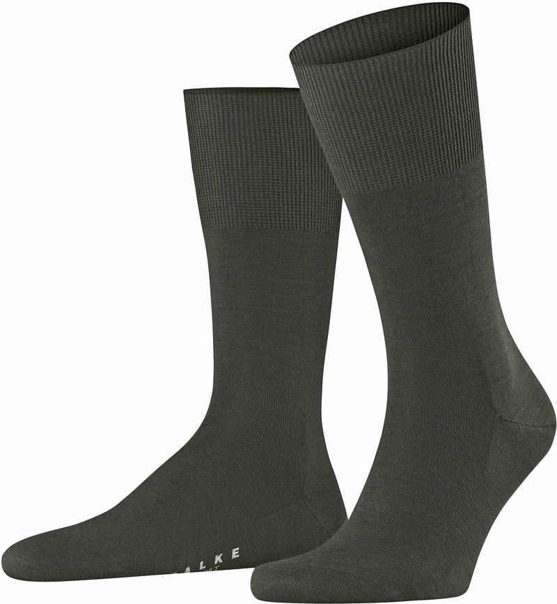 Falke Airport Socke Wool Blend 7155 Dunkelgrün - Größe 45-46 günstig online kaufen