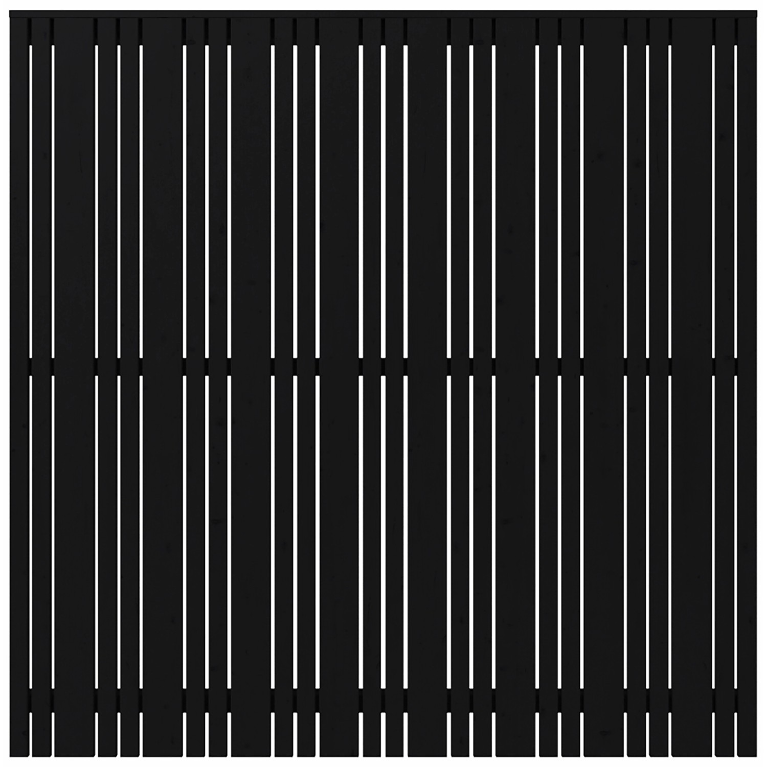 Plus Holz  Sichtschutzzaun Tangent Nadelholz Schwarz 180 cm x 180 cm günstig online kaufen
