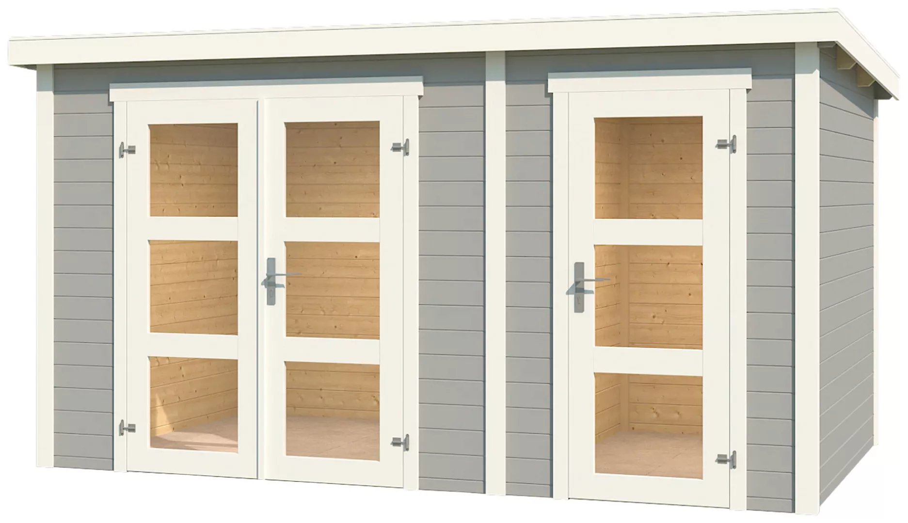 LASITA MAJA Gartenhaus "Zambesi XL", (Set), Blochbohlenhaus 28mm 2-Raum, Fu günstig online kaufen