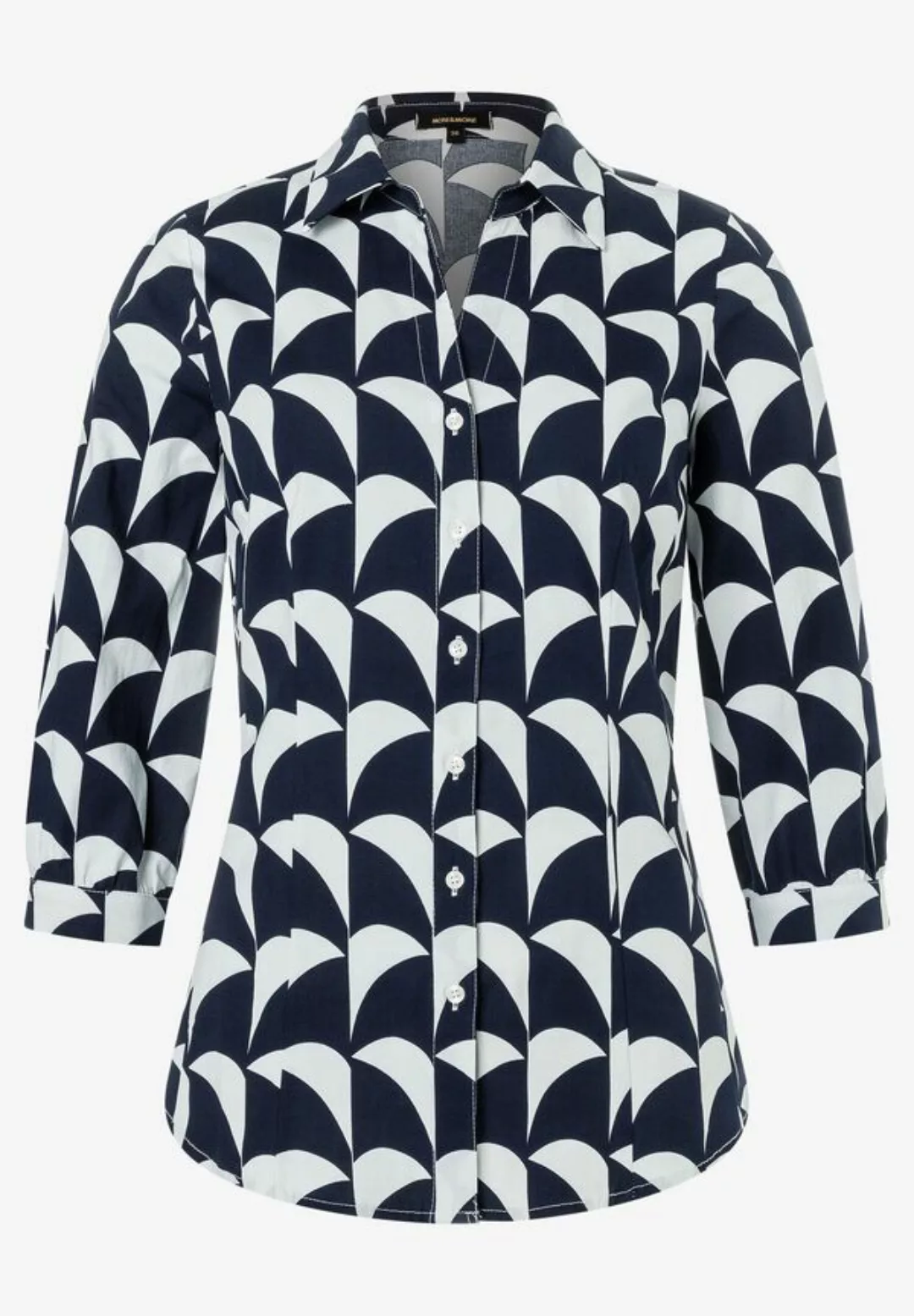 Printbluse, marine/ecru, Frühjahrs-Kollektion günstig online kaufen