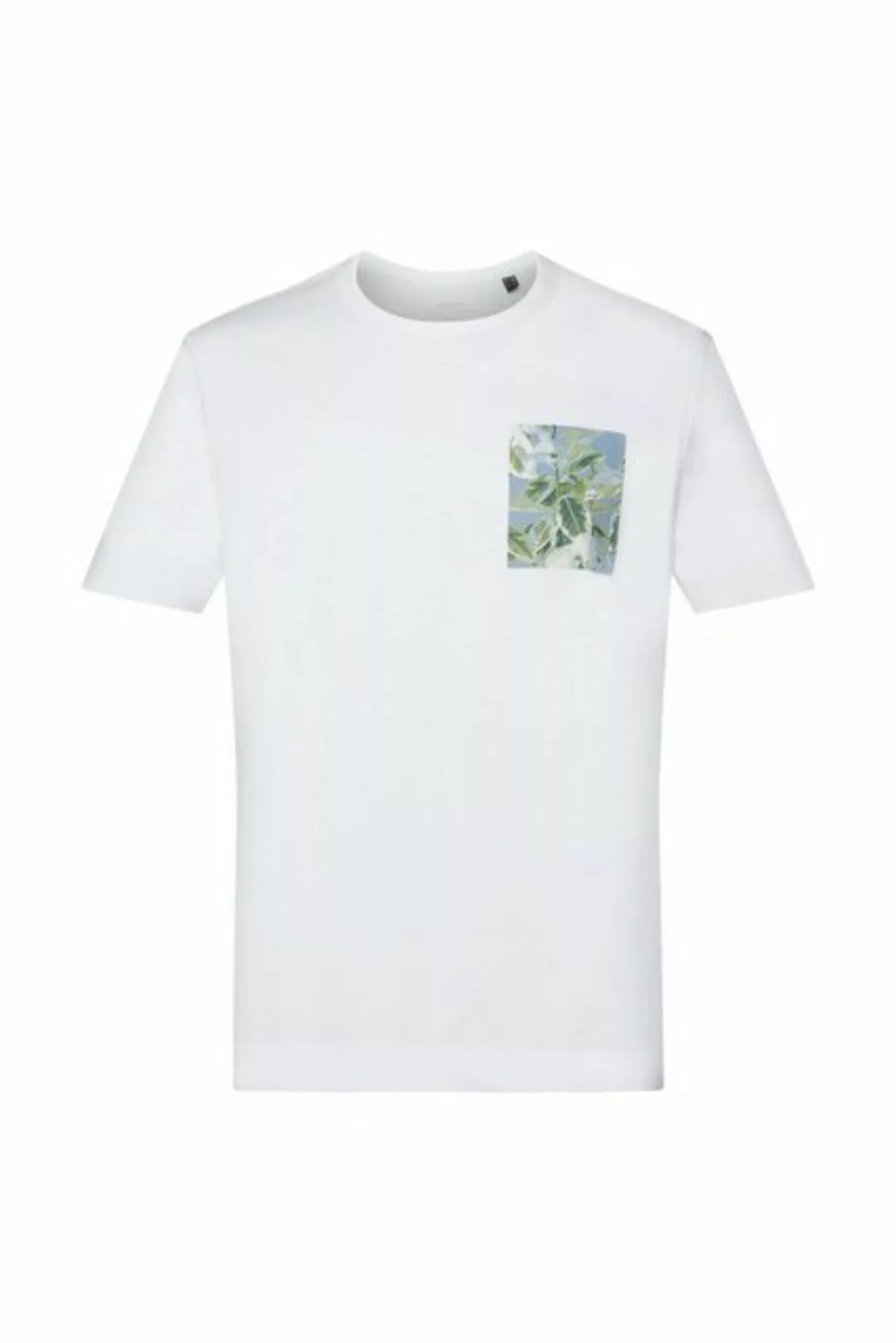 Esprit Collection T-Shirt Jersey-T-Shirt mit Brust-Print, 100 % Baumwolle ( günstig online kaufen