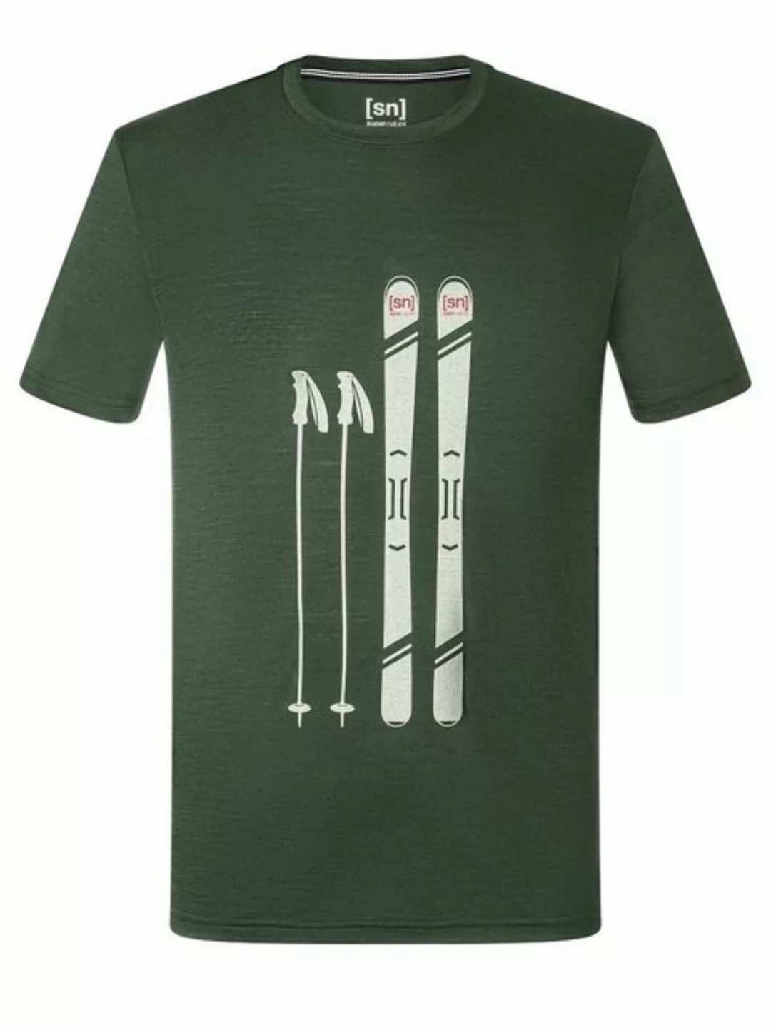 SUPER.NATURAL Print-Shirt Merino T-Shirt M SKIING GEAR TEE feinster Merino- günstig online kaufen