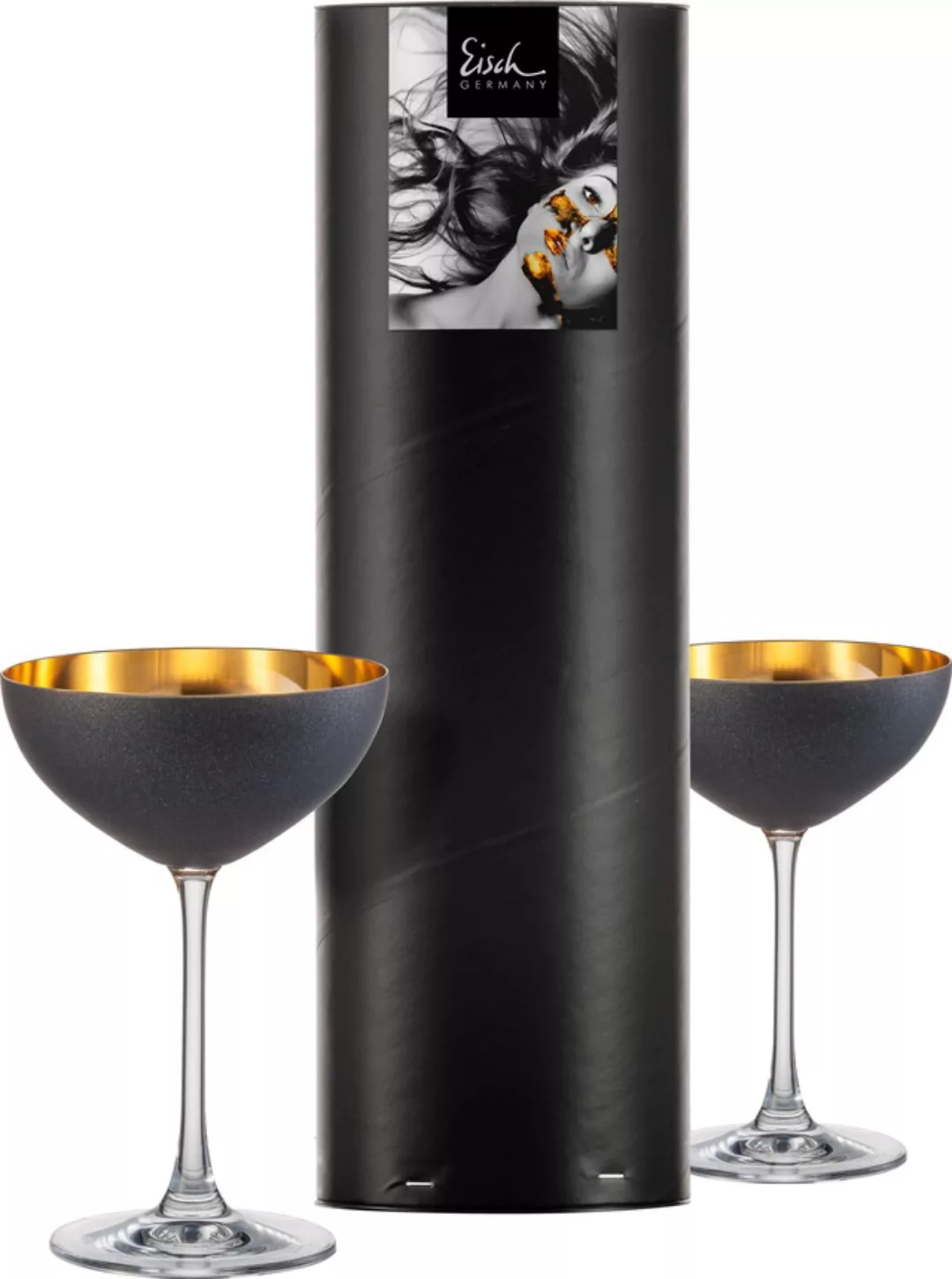 Eisch Germany Dessertschale »COSMO GOLD, 250 ml«, 2 tlg., aus Kristallglas, günstig online kaufen