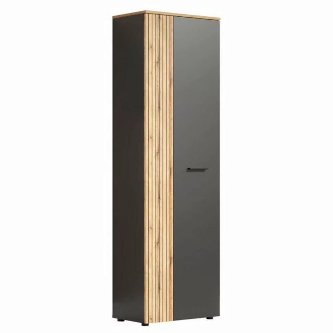 ebuy24 Kleiderschrank Esteban Kleiderschrank grau, Eiche dekor. günstig online kaufen