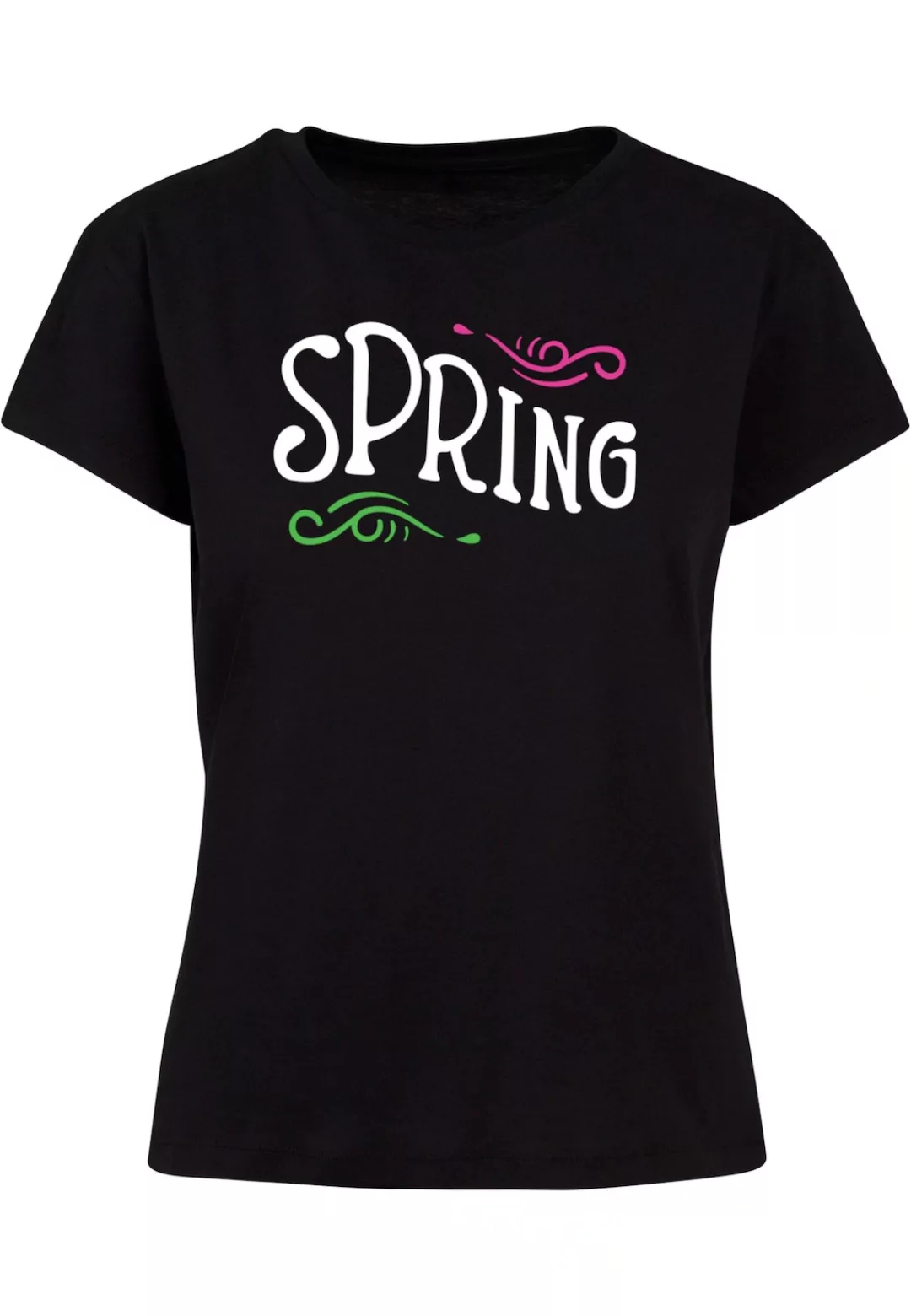 Merchcode T-Shirt "Merchcode Damen Ladies Pretty Spring text - Box Tee" günstig online kaufen