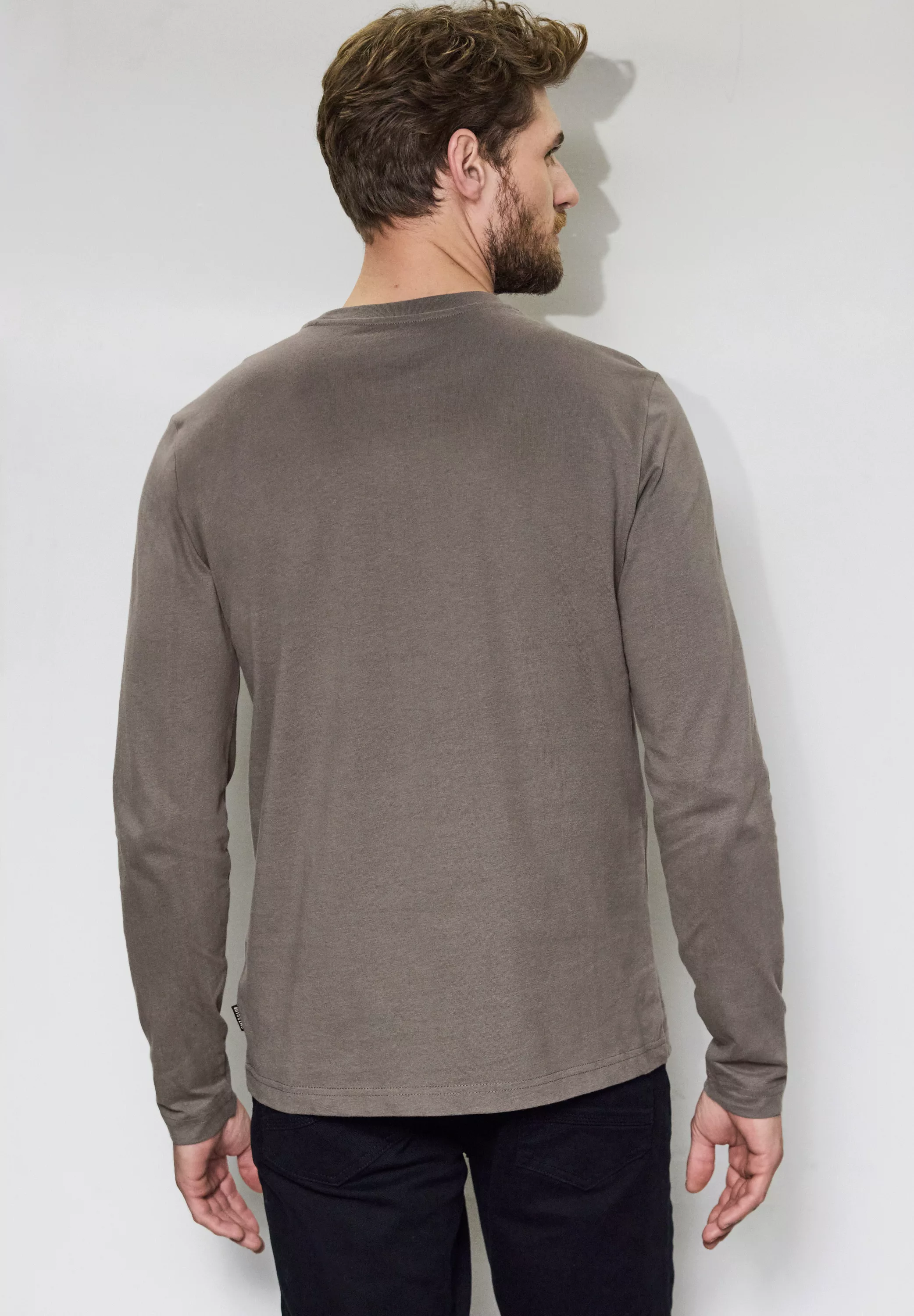 STREET ONE MEN Langarmshirt, aus reiner Baumwolle günstig online kaufen