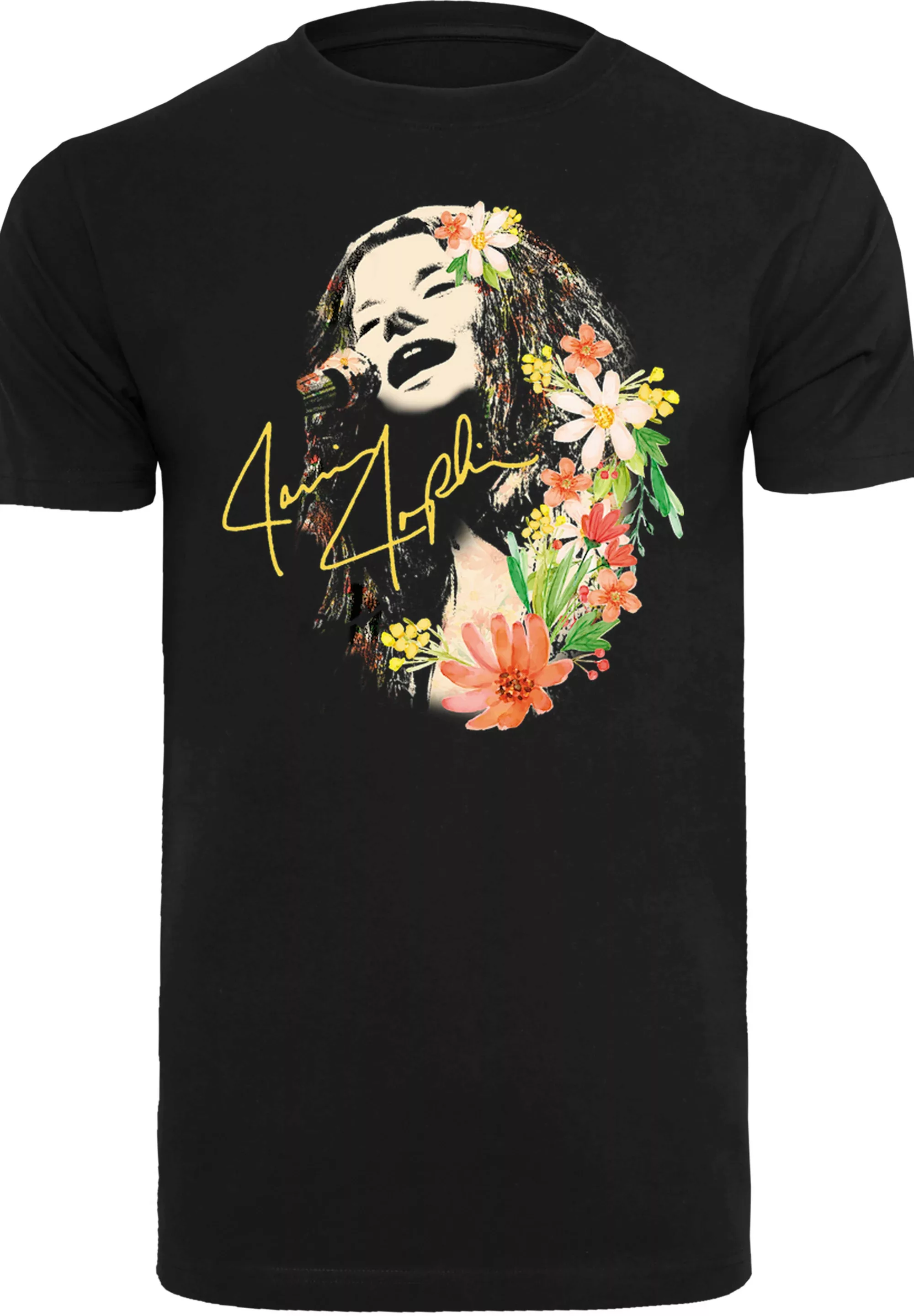 F4NT4STIC T-Shirt "Janis Joplin Blumen", Herren,Premium Merch,Regular-Fit,B günstig online kaufen