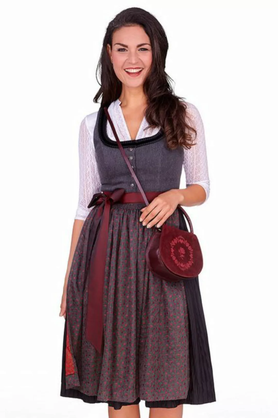 Hammerschmid Dirndl Midi Dirndl 2tlg. - KOFLERSEE - anthrazit günstig online kaufen