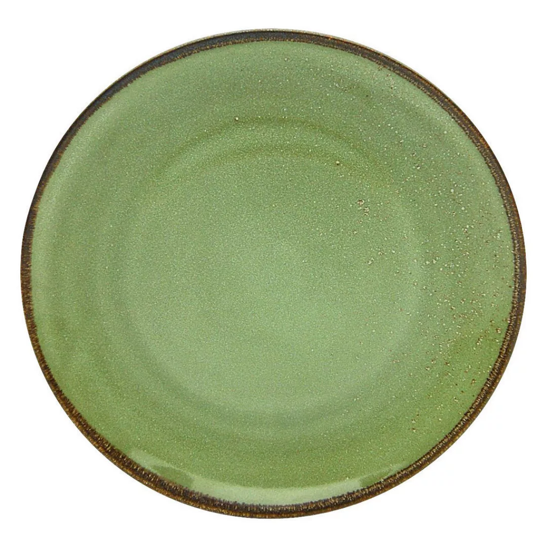 CreaTable Teller NATURE COLLECTION grün Steinzeug D: ca. 27 cm günstig online kaufen
