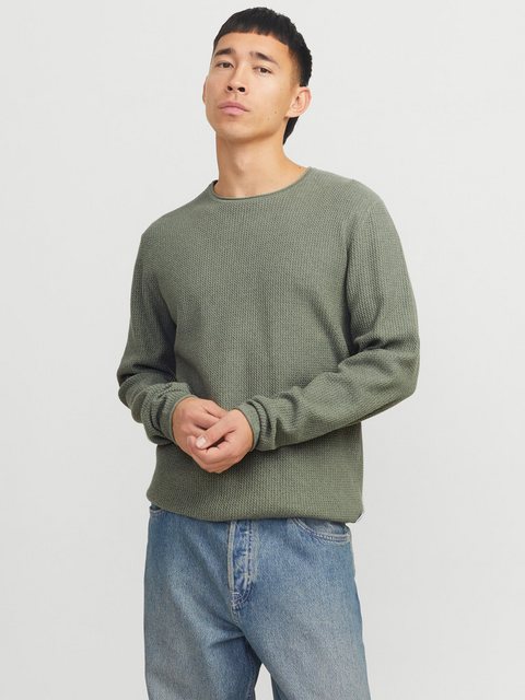 Jack & Jones Rundhalspullover JJECOOPER KNIT CREW NECK NOOS in Strick Optik günstig online kaufen