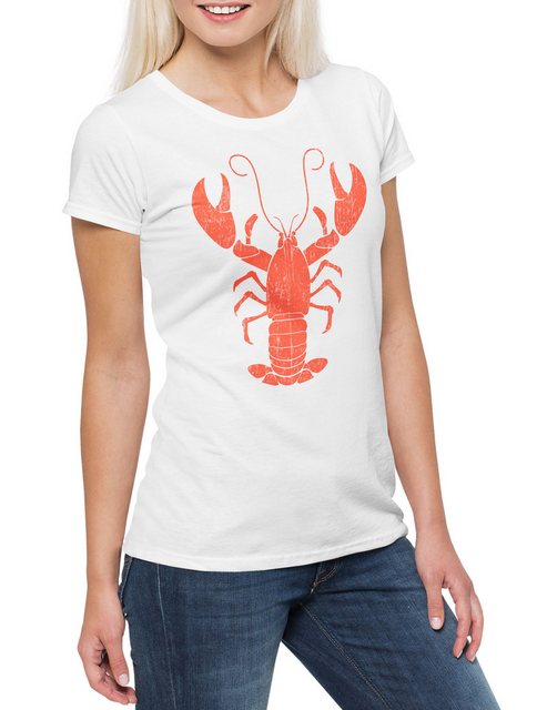 Urban Backwoods Print-Shirt Lobster II Damen T-Shirt Hummer Krebs Garnele A günstig online kaufen