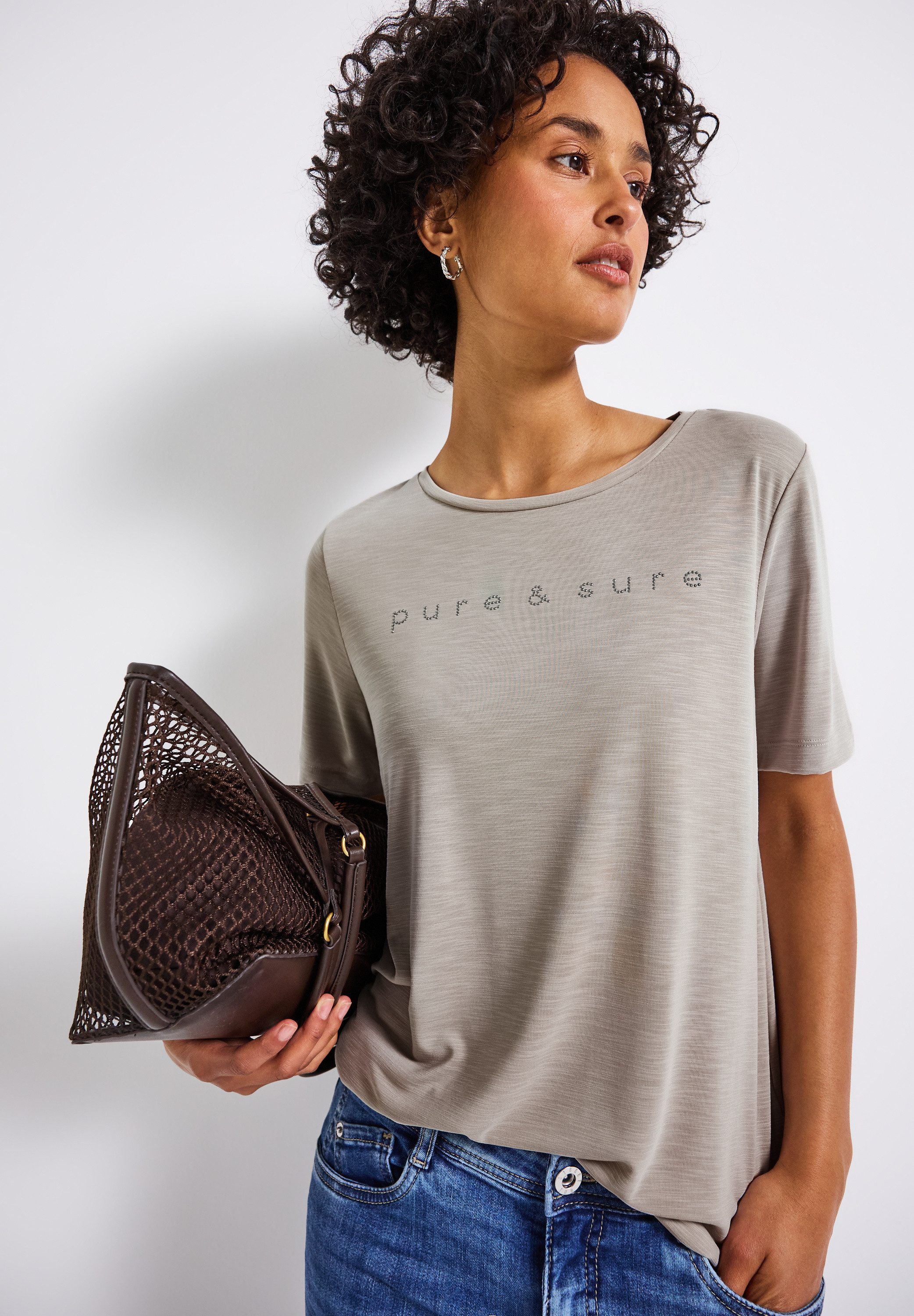STREET ONE T-Shirt mit Wording und günstig online kaufen