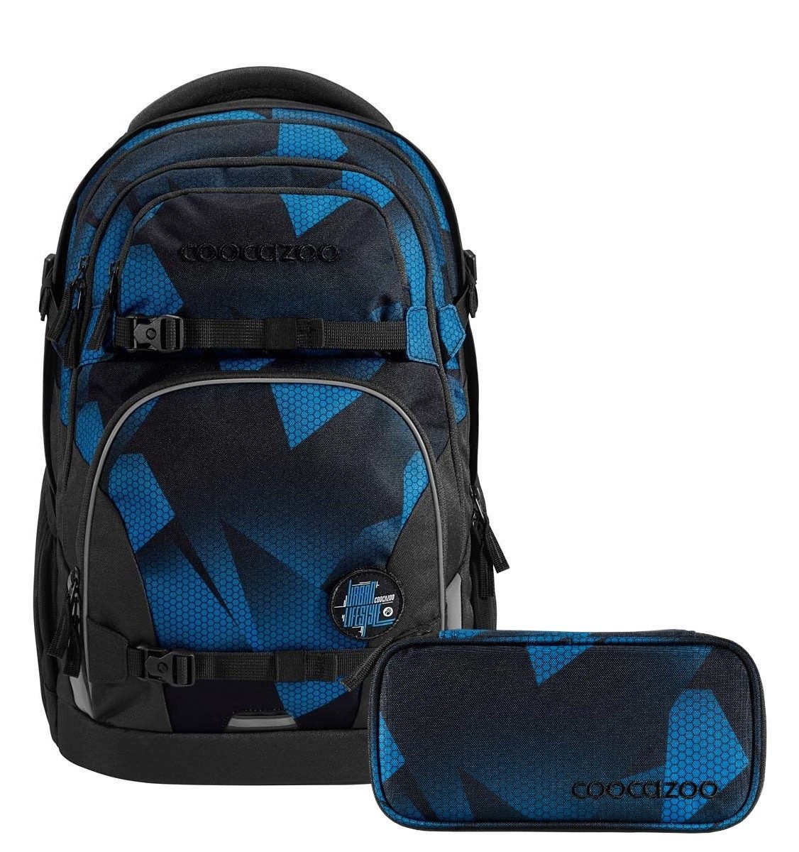 coocazoo Schulranzen Schulrucksack-Set PORTER Electric Ice günstig online kaufen