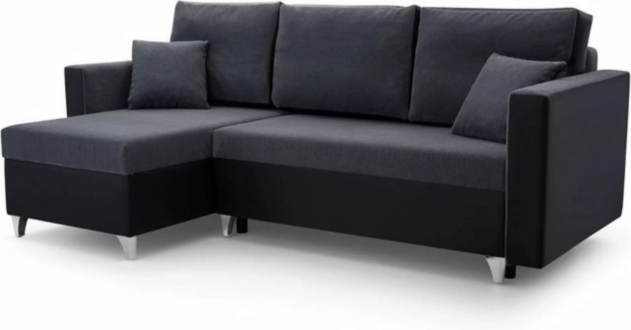 MOEBLO Ecksofa GREG, Eckcouch Wohnlandschaft Sofa mit Ottomane Eckgarnitur günstig online kaufen