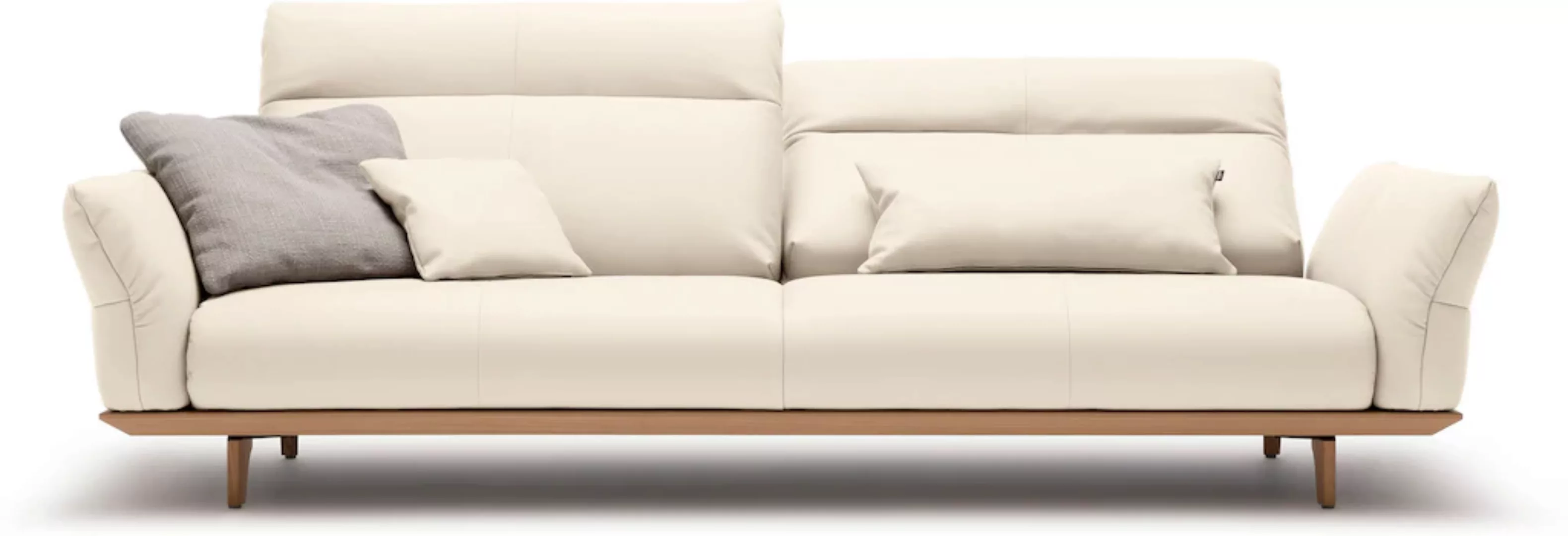 hülsta sofa 4-Sitzer "hs.460", Sockel in Eiche, Füße Eiche natur, Breite 24 günstig online kaufen