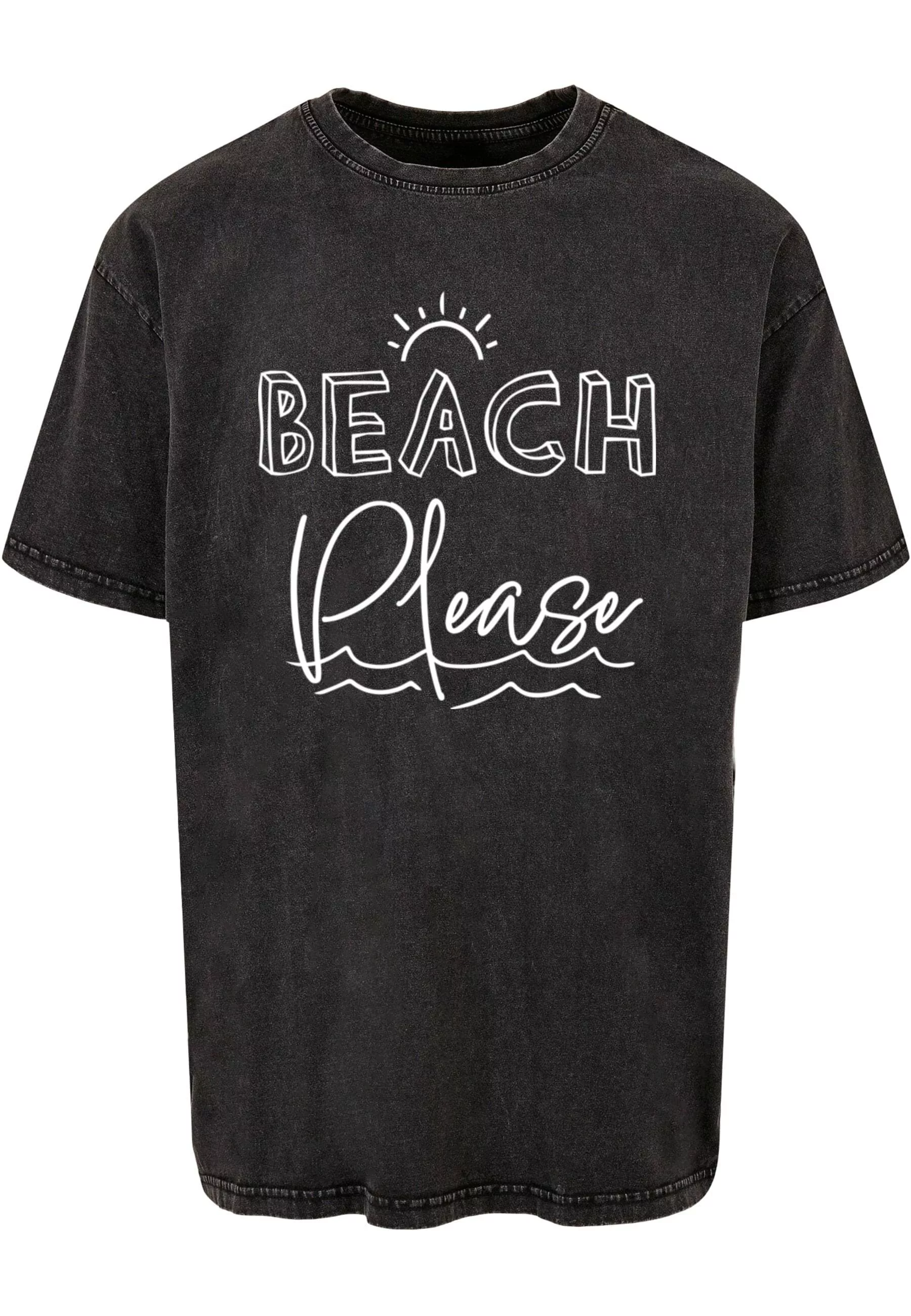 Merchcode T-Shirt "Merchcode Herren Beach Please Acid Washed Heavy Oversize günstig online kaufen