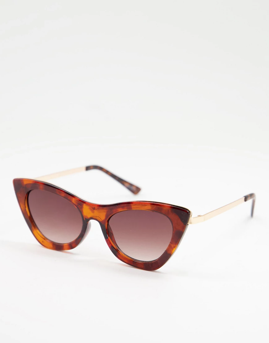 Skinnydip – Classic – Cat-Eye-Sonnenbrille in Schildpatt-Braun günstig online kaufen