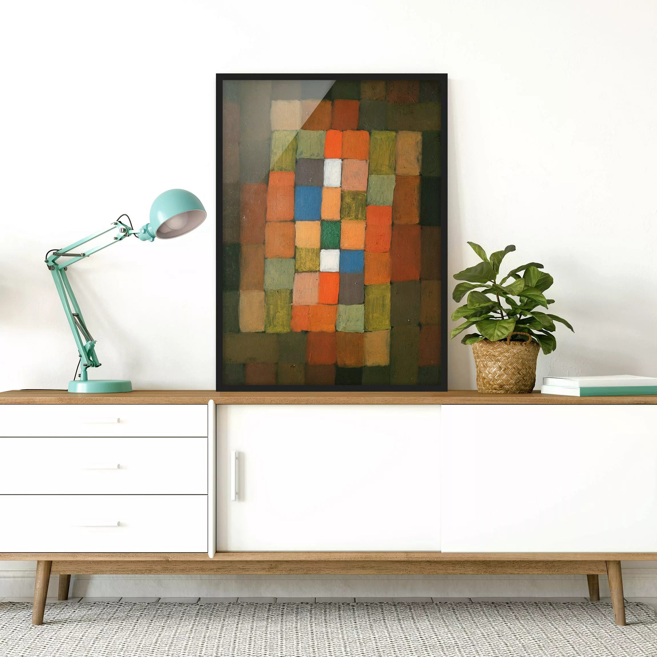 Bild mit Rahmen Kunstdruck - Hochformat Paul Klee - Steigerung günstig online kaufen