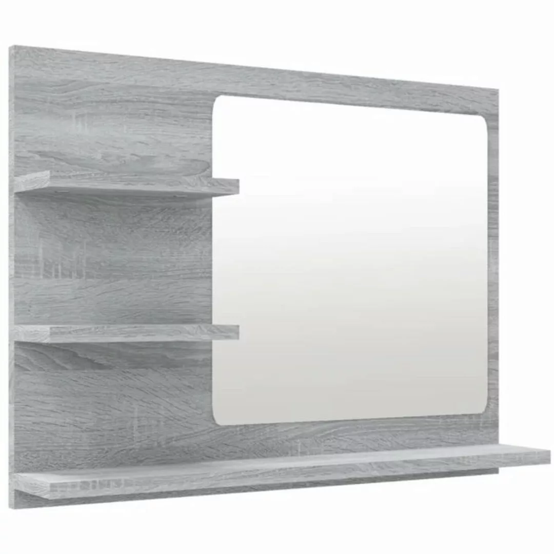 vidaXL Badezimmerspiegelschrank Badspiegel Grau Sonoma 60x10,5x45 cm Holzwe günstig online kaufen