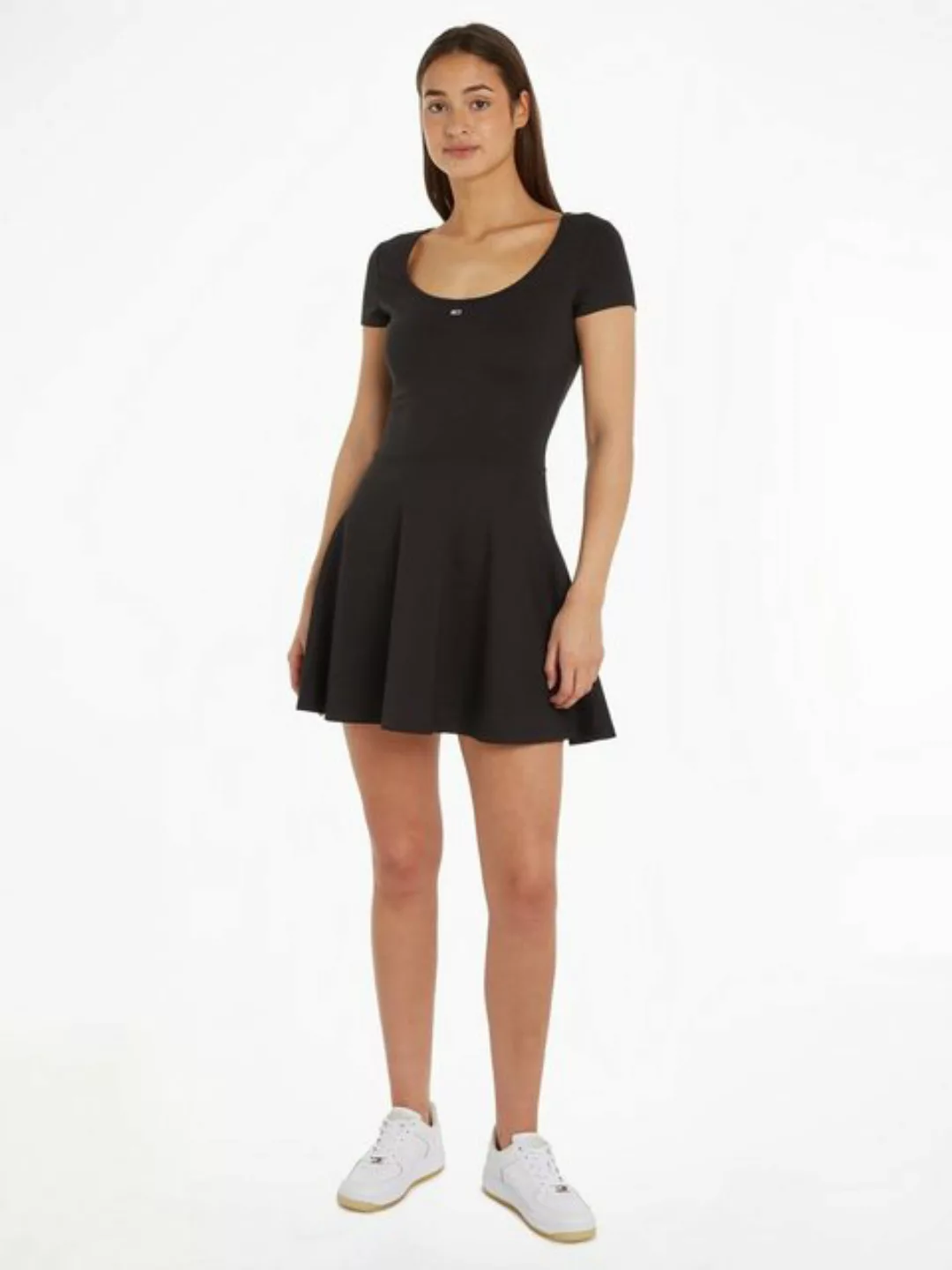 Tommy Jeans Curve Blusenkleid TJW SS FIT & FLARE DRESS EXT günstig online kaufen