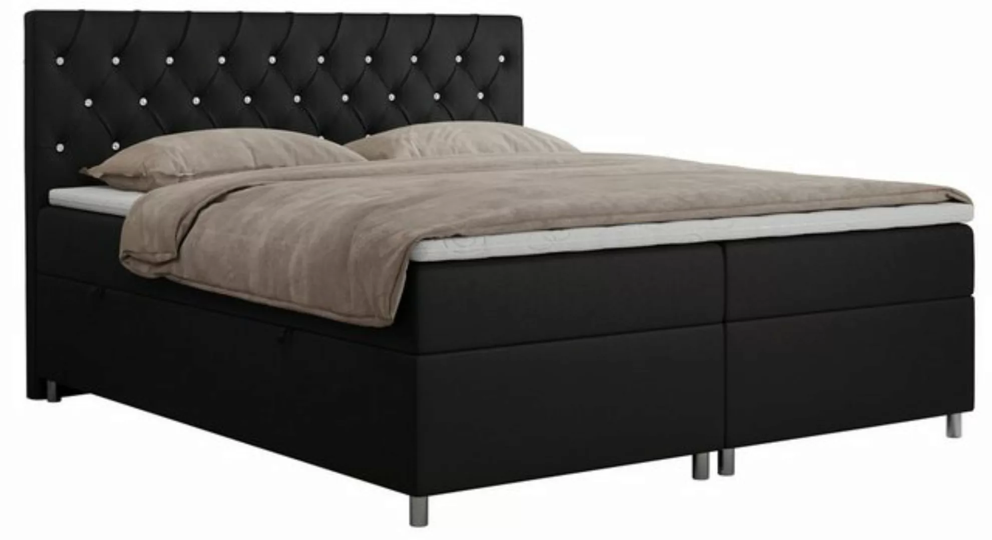 MKS MÖBEL Boxspringbett ROMA (Set, Packung, T30-Schaum, 7 Härtezonen, Kopft günstig online kaufen