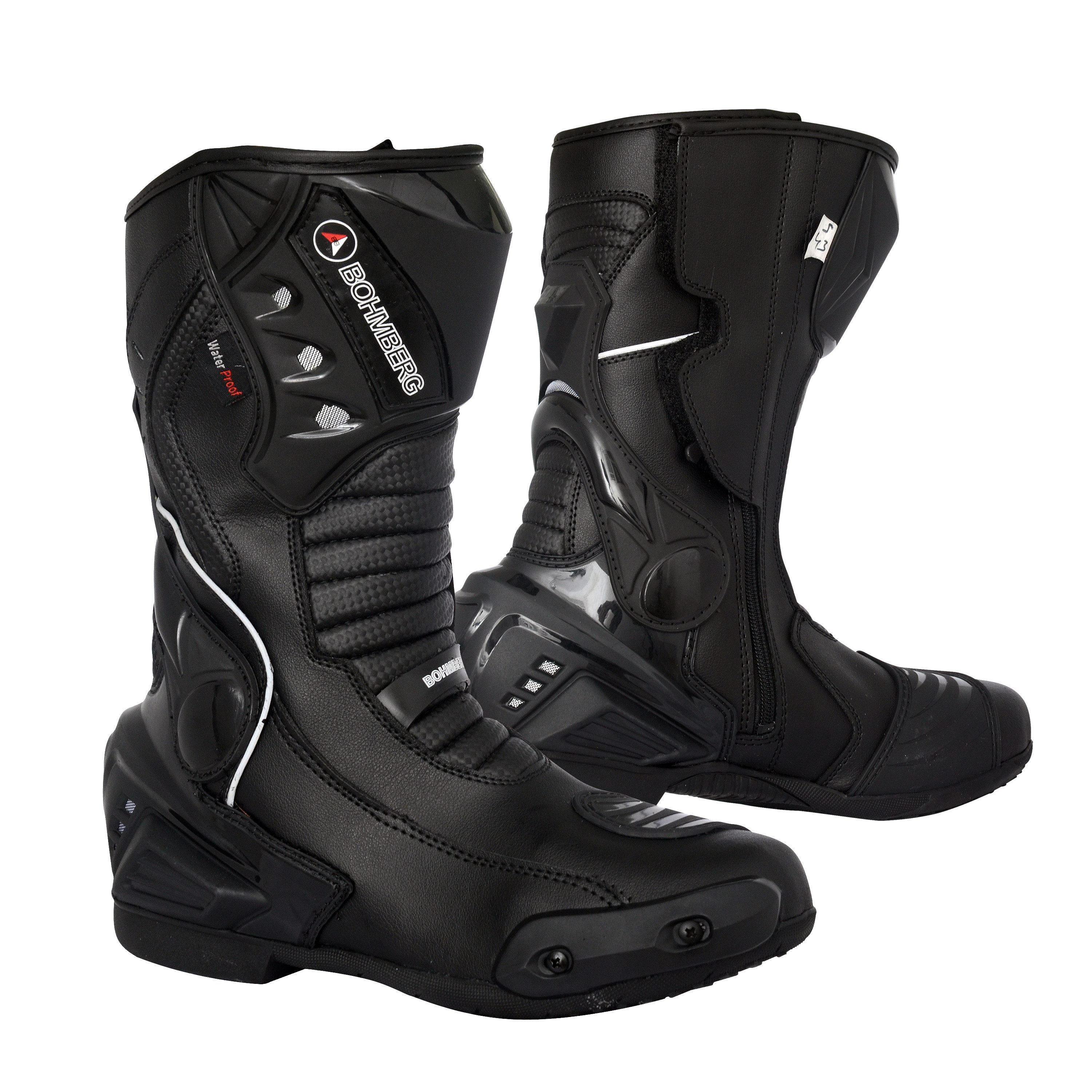 BOHMBERG Motorradstiefel aus echtem Leder / günstig online kaufen