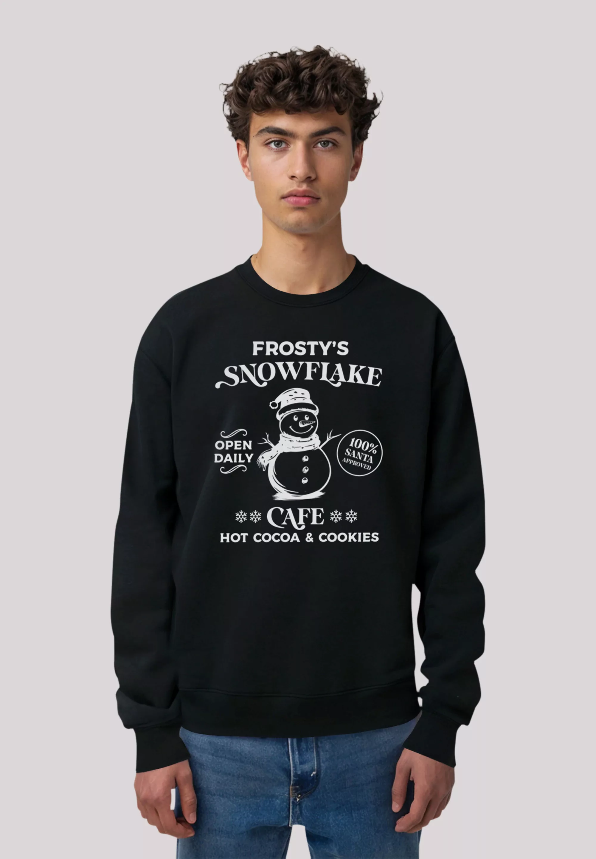 F4NT4STIC Sweatshirt "Weihnachten Frostys Snowflake Cafe Retro", Premium Qu günstig online kaufen