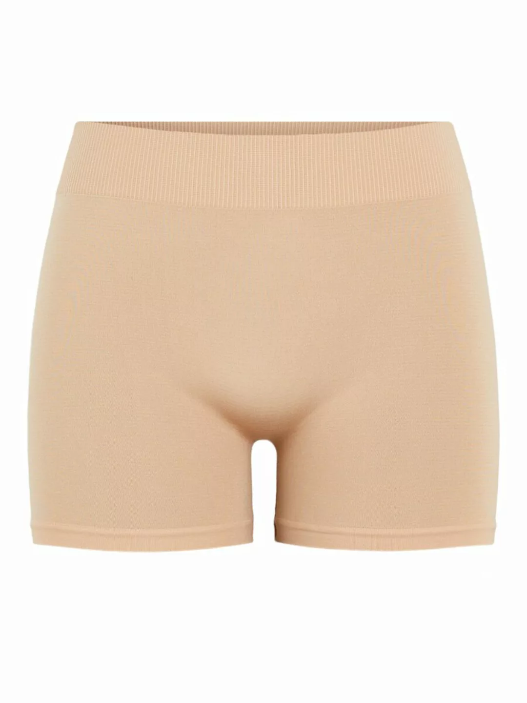 PIECES Slim Fit Jersey Shorts Damen Beige günstig online kaufen