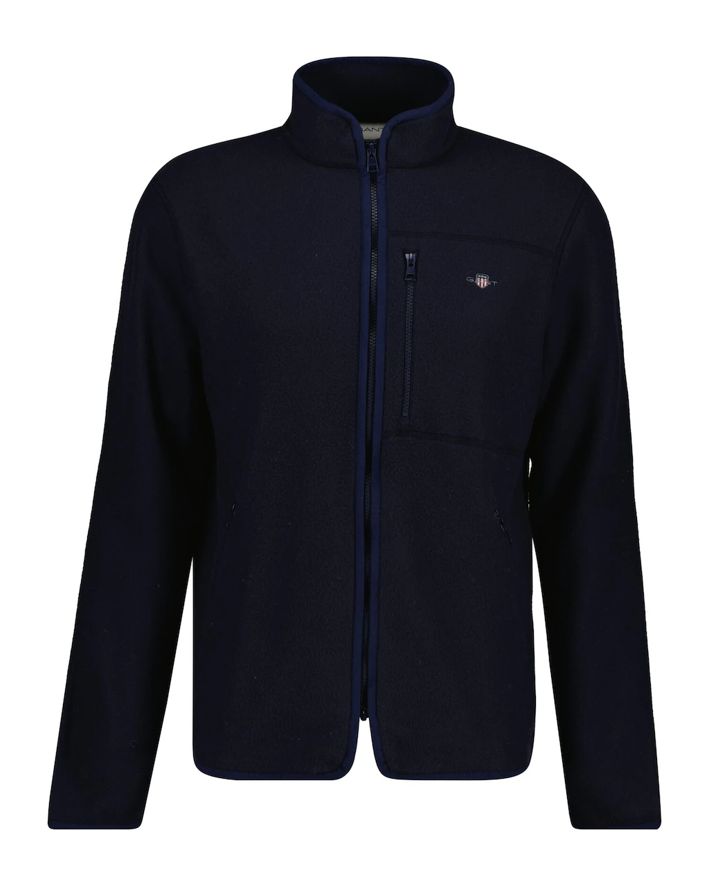 Gant Fleecejacke "MICRO FLEECE", Stehkragen, regular fit günstig online kaufen