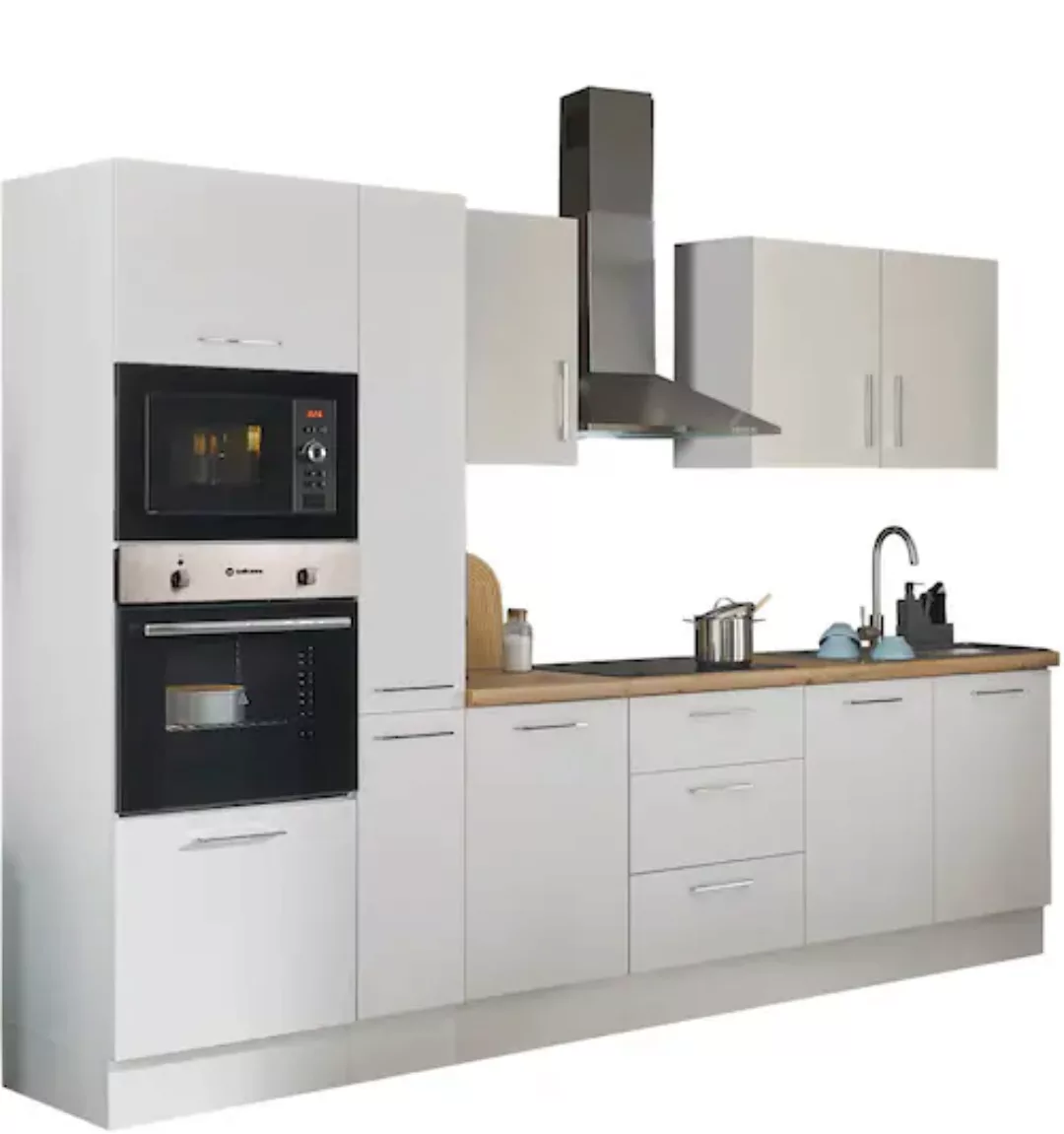 BASIC by Balculina Küchenzeile »Turin«, Breite 300 cm, wahlweise mit E-Gerä günstig online kaufen